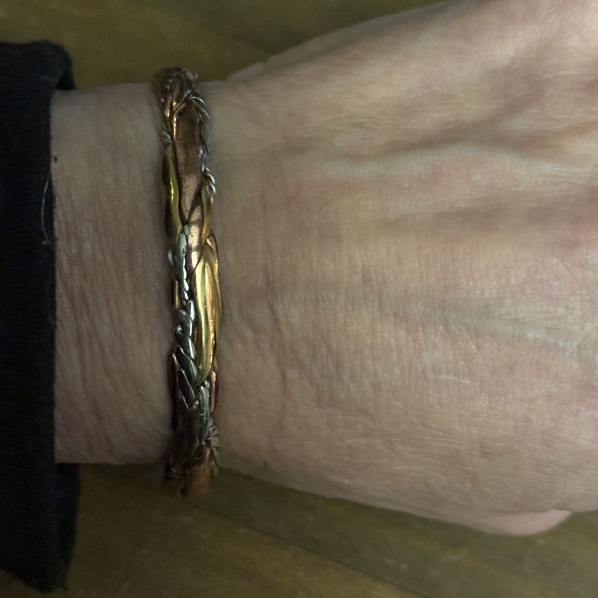 Vintage Vintage Sergio Lub copper and silver cuff bracelet Size ONE SIZE - 3 Thumbnail