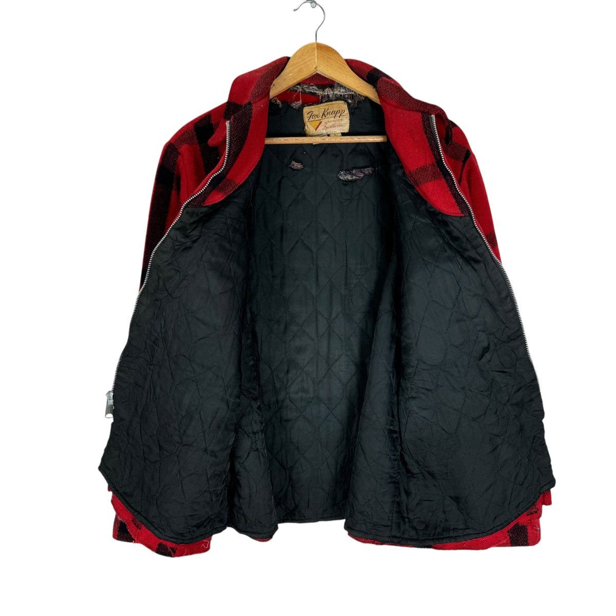 Hunter × Vintage ⚡️60s FOX KNAPP BUFFALO RED TARTAN JACKET Size US L / EU 52-54 / 3 - 9 Thumbnail