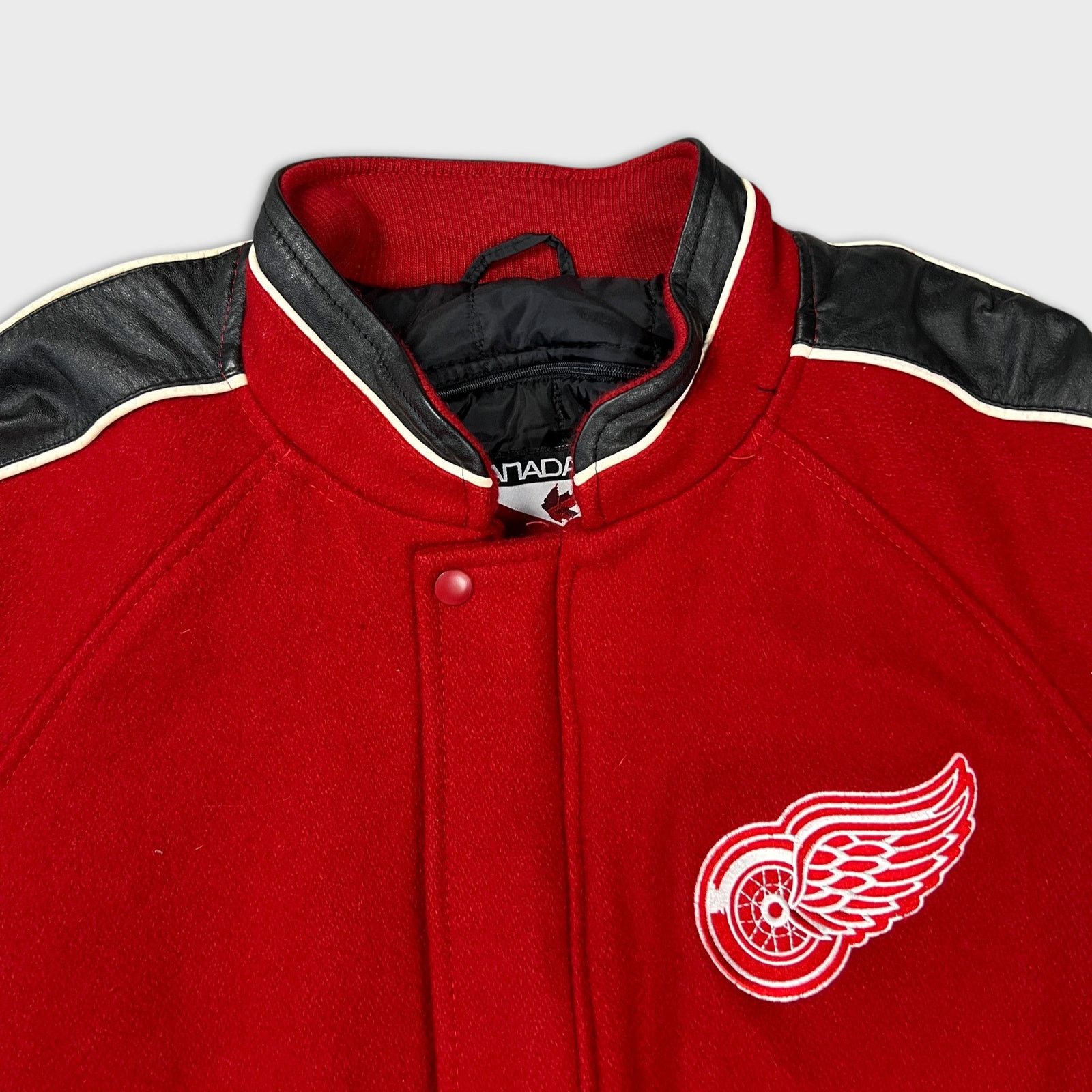 NHL × Vintage VTG 90s Detroit Red Wings Jacket XL NHL Team Hockey Bomber Size US XL / EU 56 / 4 - 2 Thumbnail