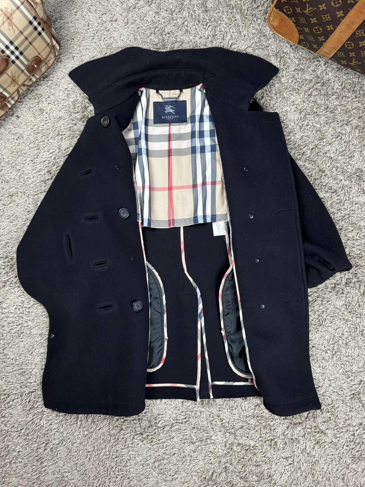 Burberry Wool coat trench Burberry original streetwear luxury item Size XS / US 0-2 / IT 36-38 - 3 Thumbnail