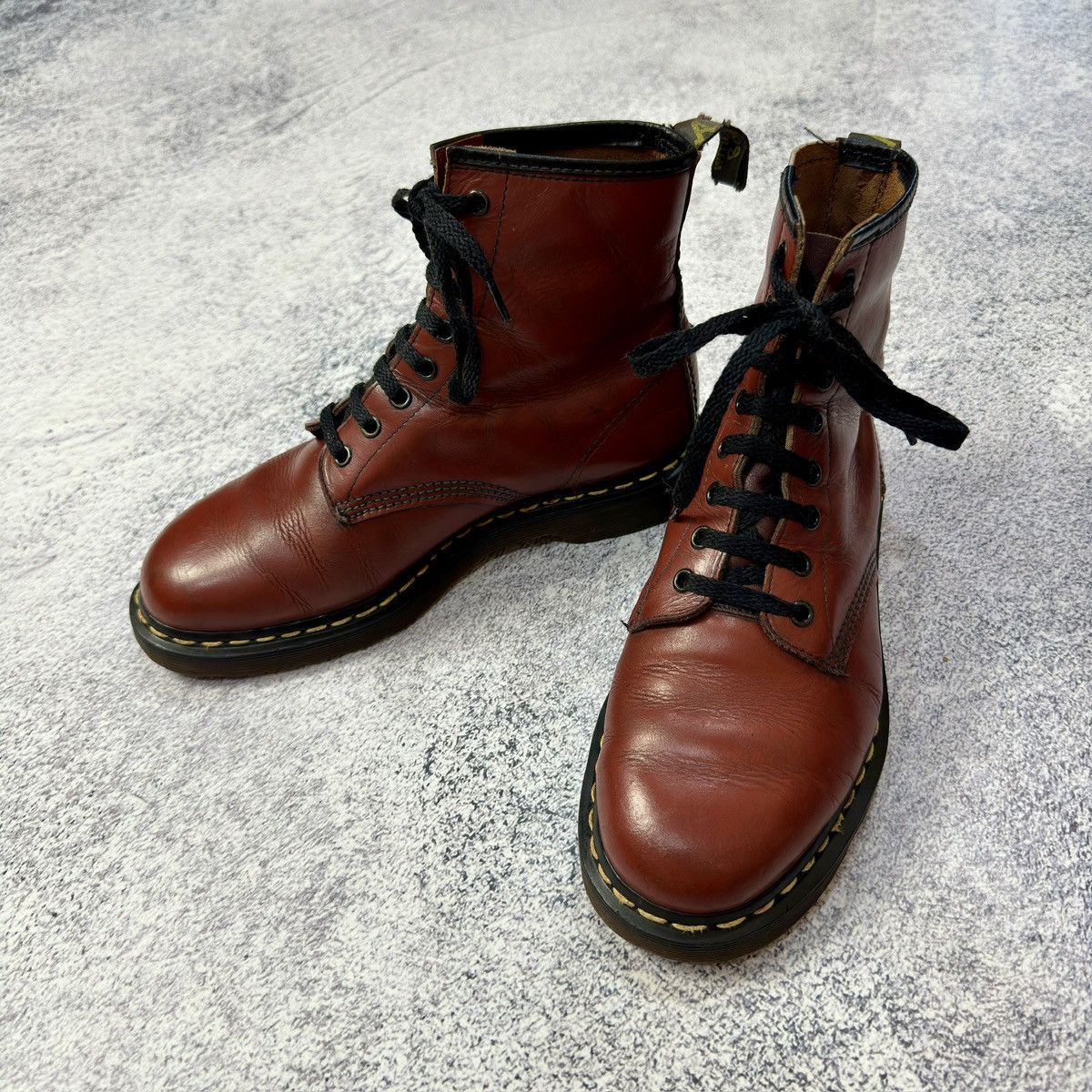 Dr. Martens × Vintage Rare Vintage Dr. Martens 1460 Cherry Red US9 UK8 27cm Size US 9 / EU 42 - 2 Thumbnail