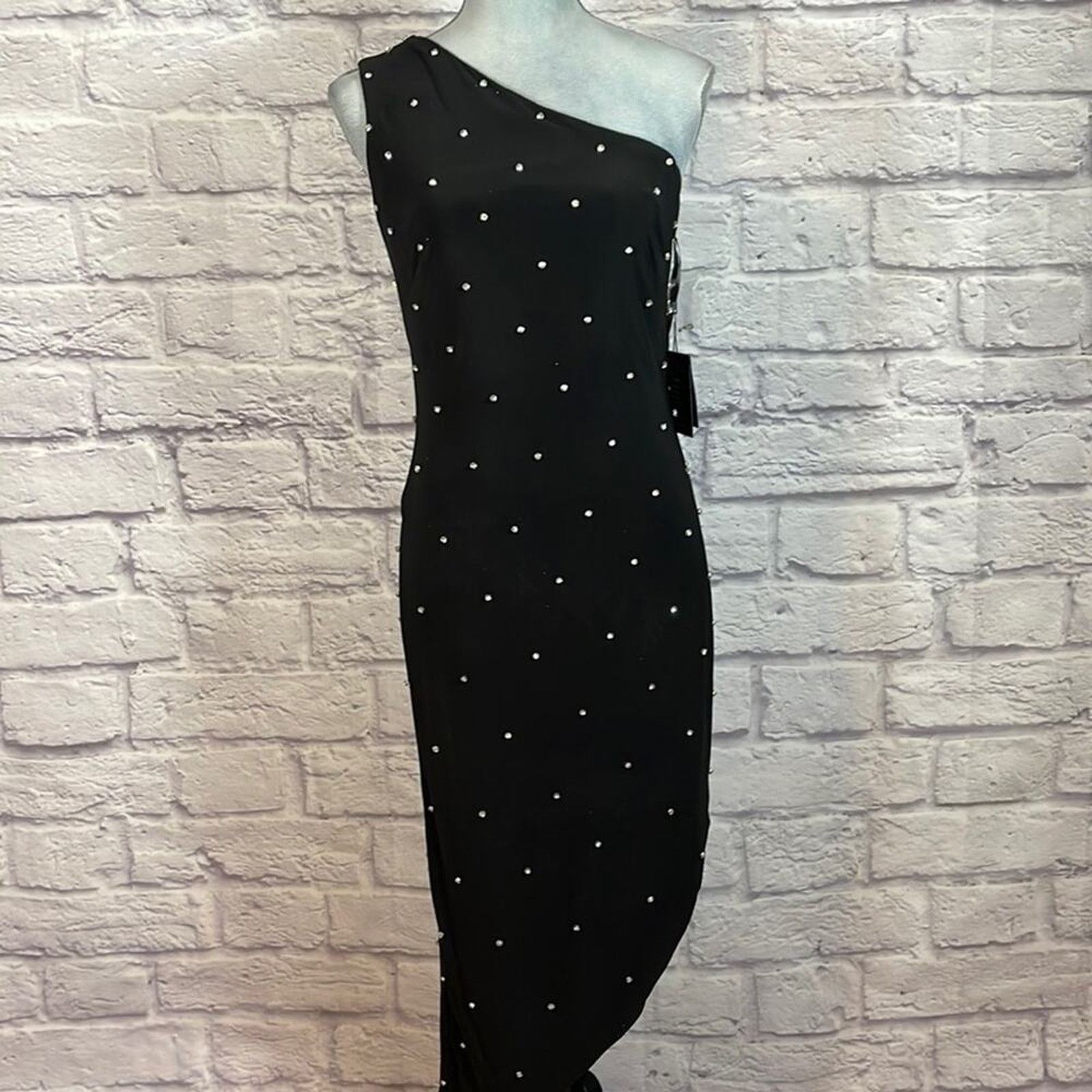 Other NWT Mac Duggal rhinestone beaded cocktail gown Size S / US 4 / IT 40 - 1 Thumbnail