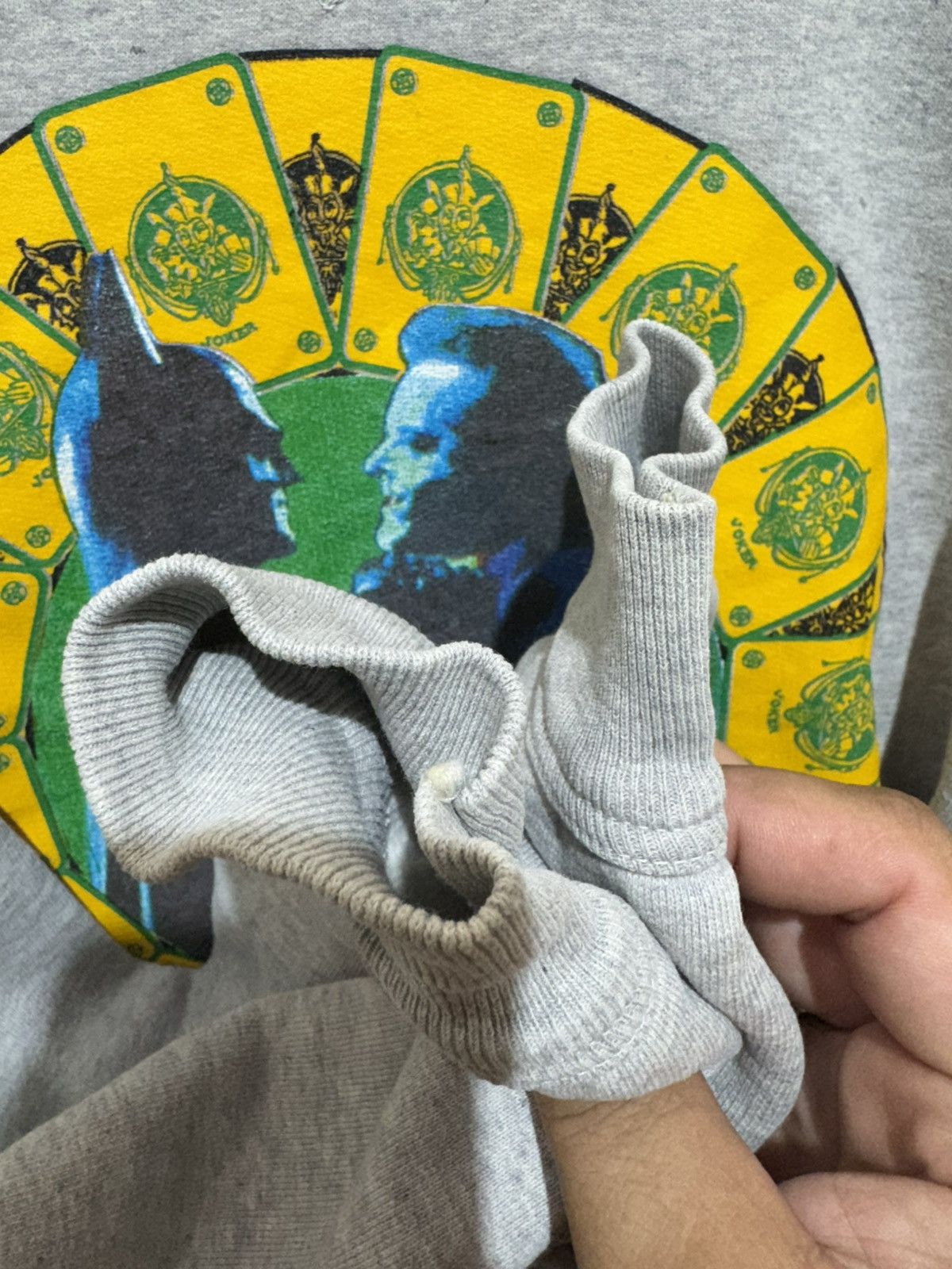 Vintage Vintage Sweatshirt 90s Batman & Joker Big Logo Made In Italy Size US L / EU 52-54 / 3 - 9 Thumbnail