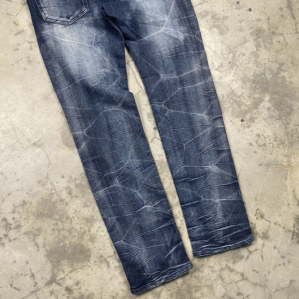 If Six Was Nine × Japanese Brand × Le Grande Bleu (L.G.B.) Snake Acid Washed Gothic Bondage Jeans Size US 34 / EU 50 - 7 Thumbnail