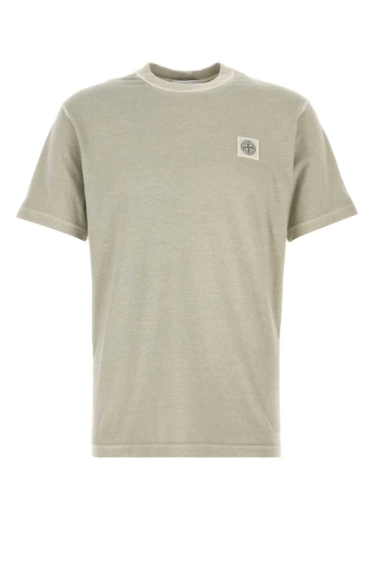Stone Island Dove Grey Cotton T-Shirt Size US XXL / EU 58 / 5 - 1 Thumbnail