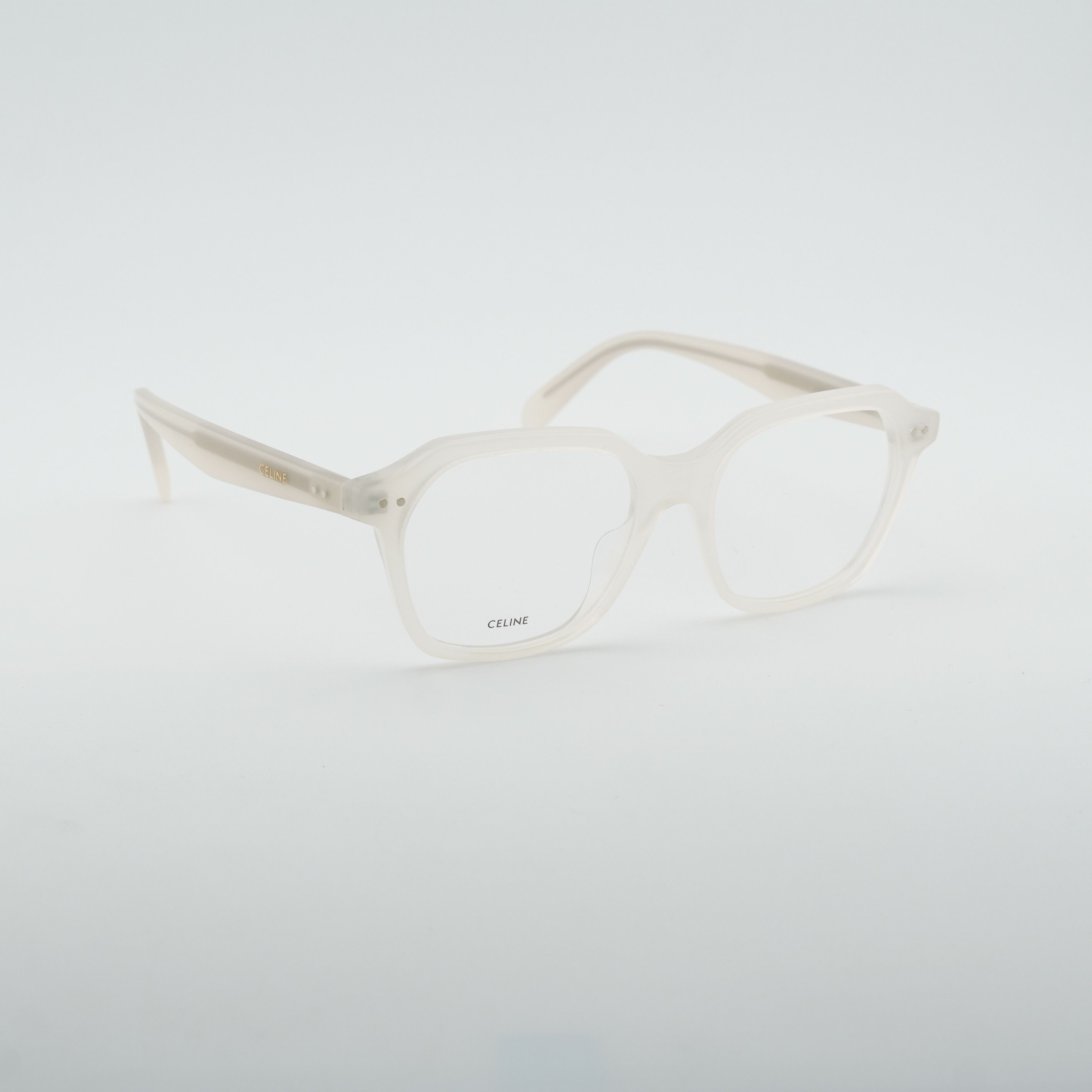 Celine Celine CL50127I 025 Eyeglasses Ivory 52mm Square Frame Size ONE SIZE - 1 Thumbnail