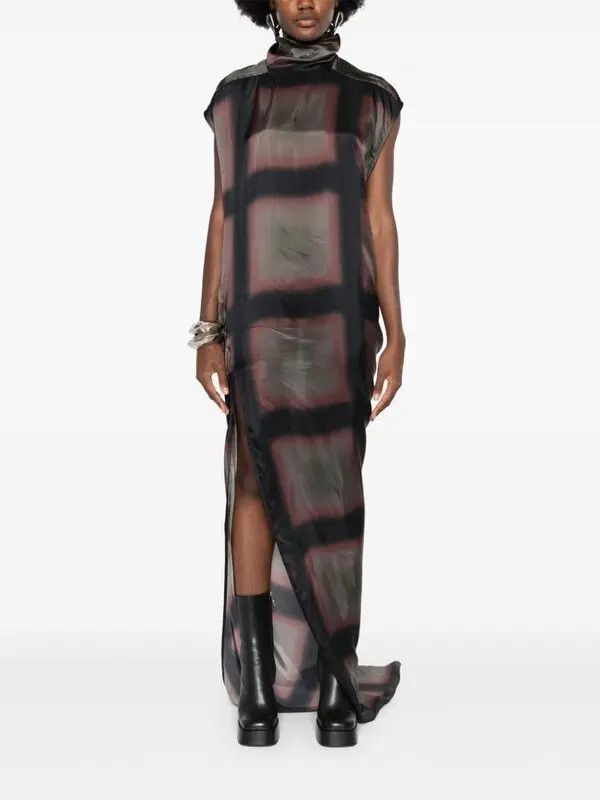 Rick Owens o1y0126 Maxi Dress in Multicolor Size S / US 4 / IT 40 - 2 Thumbnail