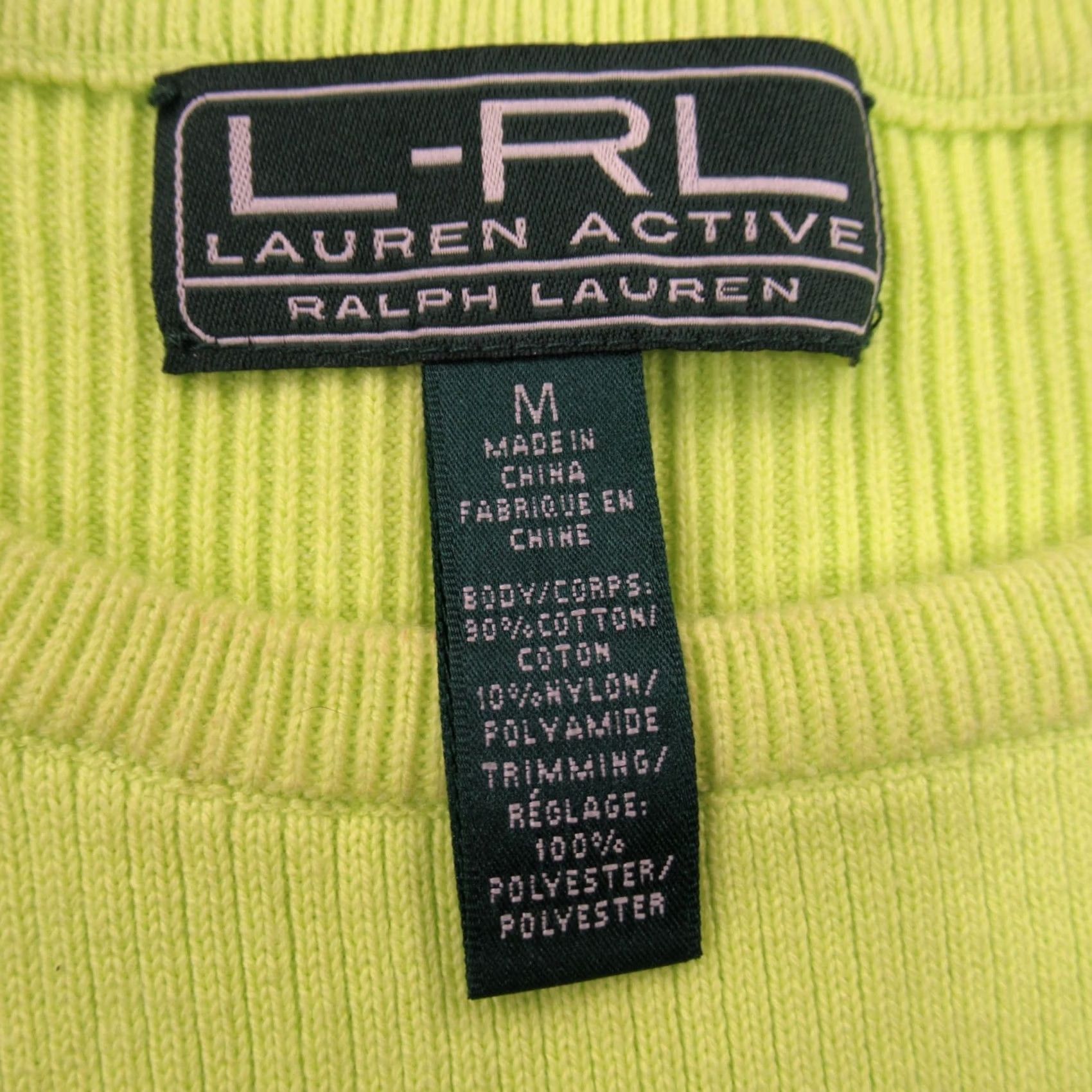 Ralph Lauren New title: Ralph Lauren Mens Sweater Womens Medium Long Sleeve 1/4 Button Outdoor LRL Size L / US 10 / IT 46 - 3 Thumbnail