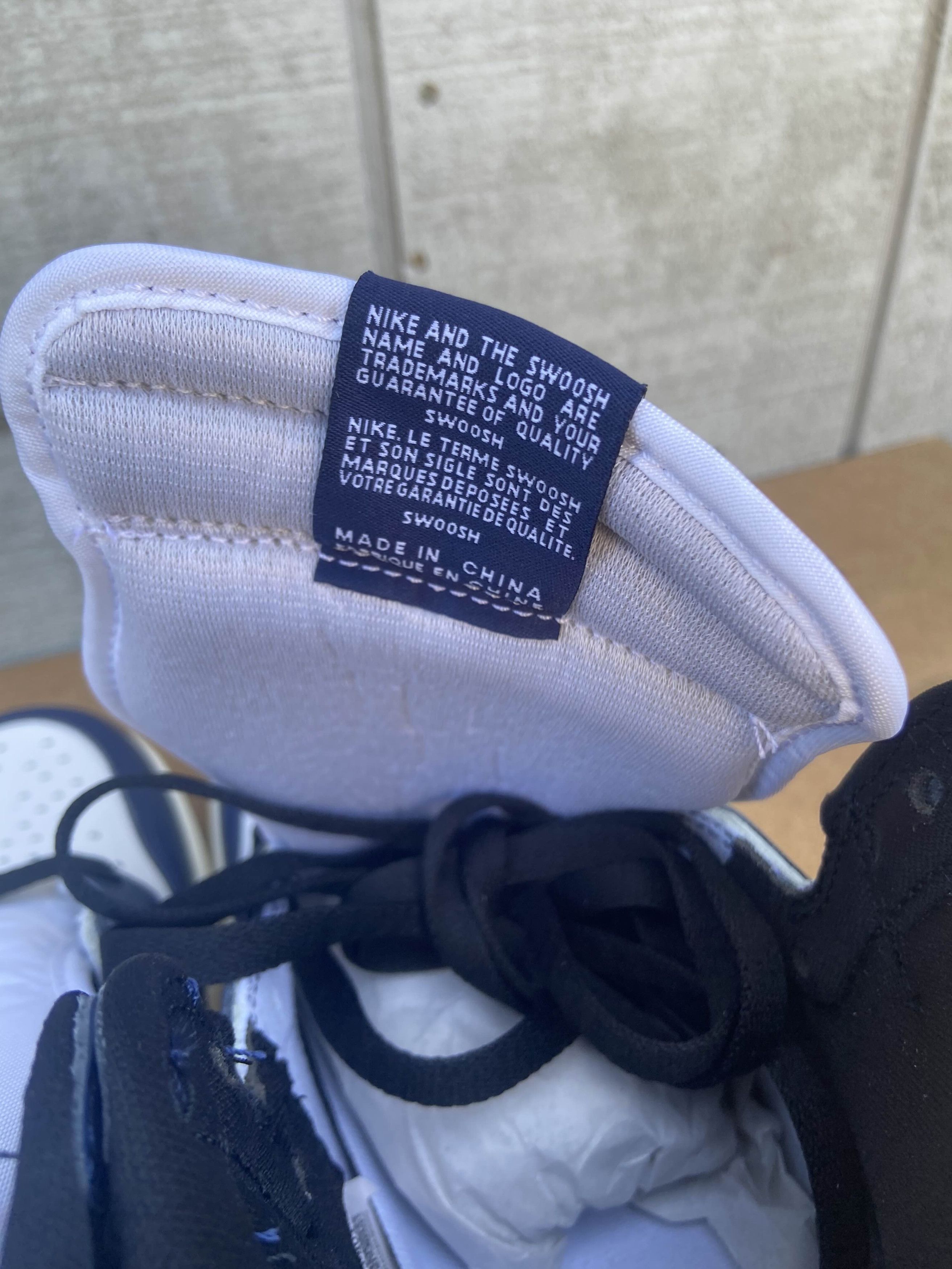 Nike Air Jordan 1 Retro OG High Midnight Navy Unreleased Sz 9.5 Size US 9.5 / EU 42-43 - 6 Thumbnail