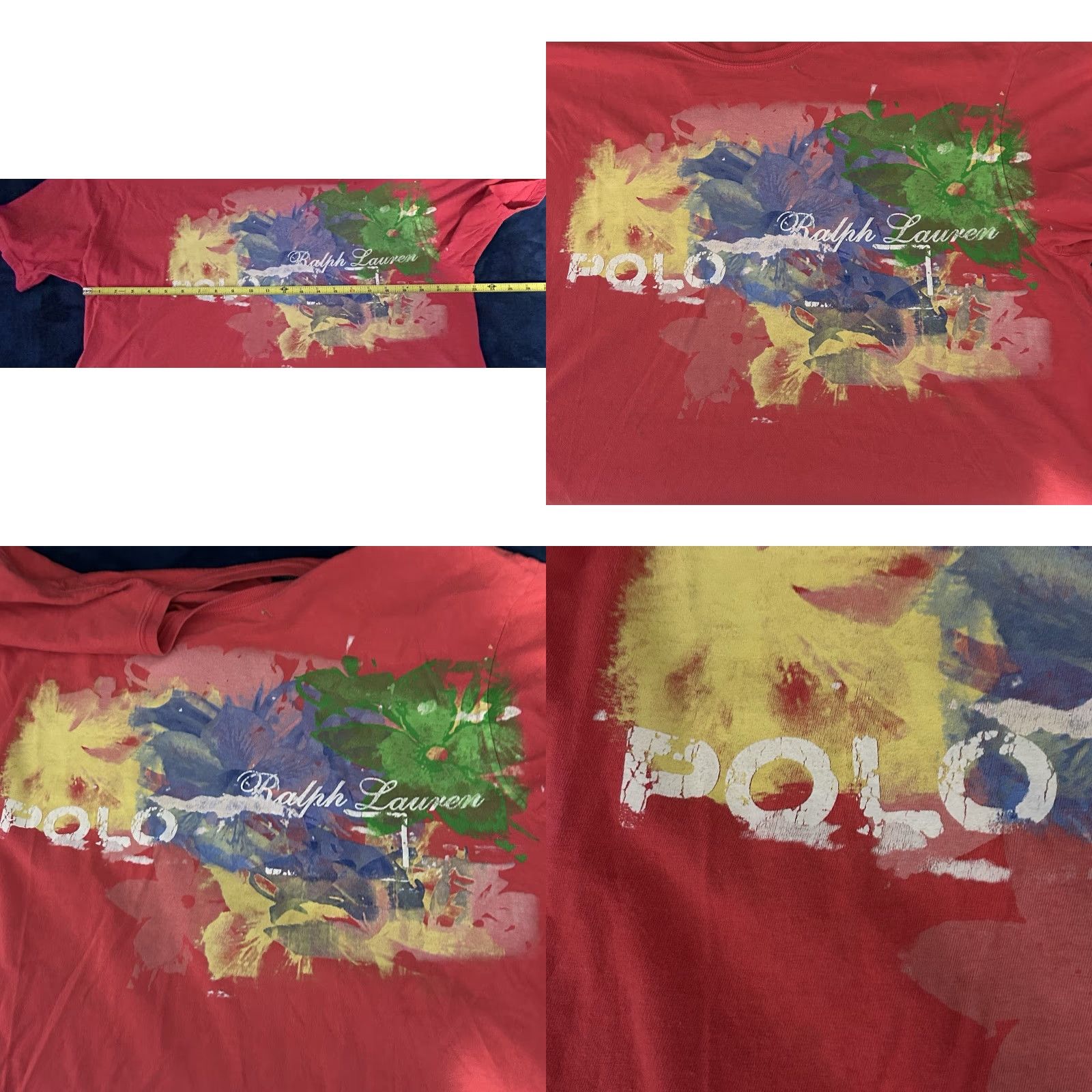 Polo Ralph Lauren Polo Ralph Lauren Shirt Men L Red Short Sleeve Floral Art Graphic VTG Polo By Ralph Lauren Shirt Men Large Red Short Sleeve Floral Art Graphic Size US L / EU 52-54 / 3 - 9 Thumbnail