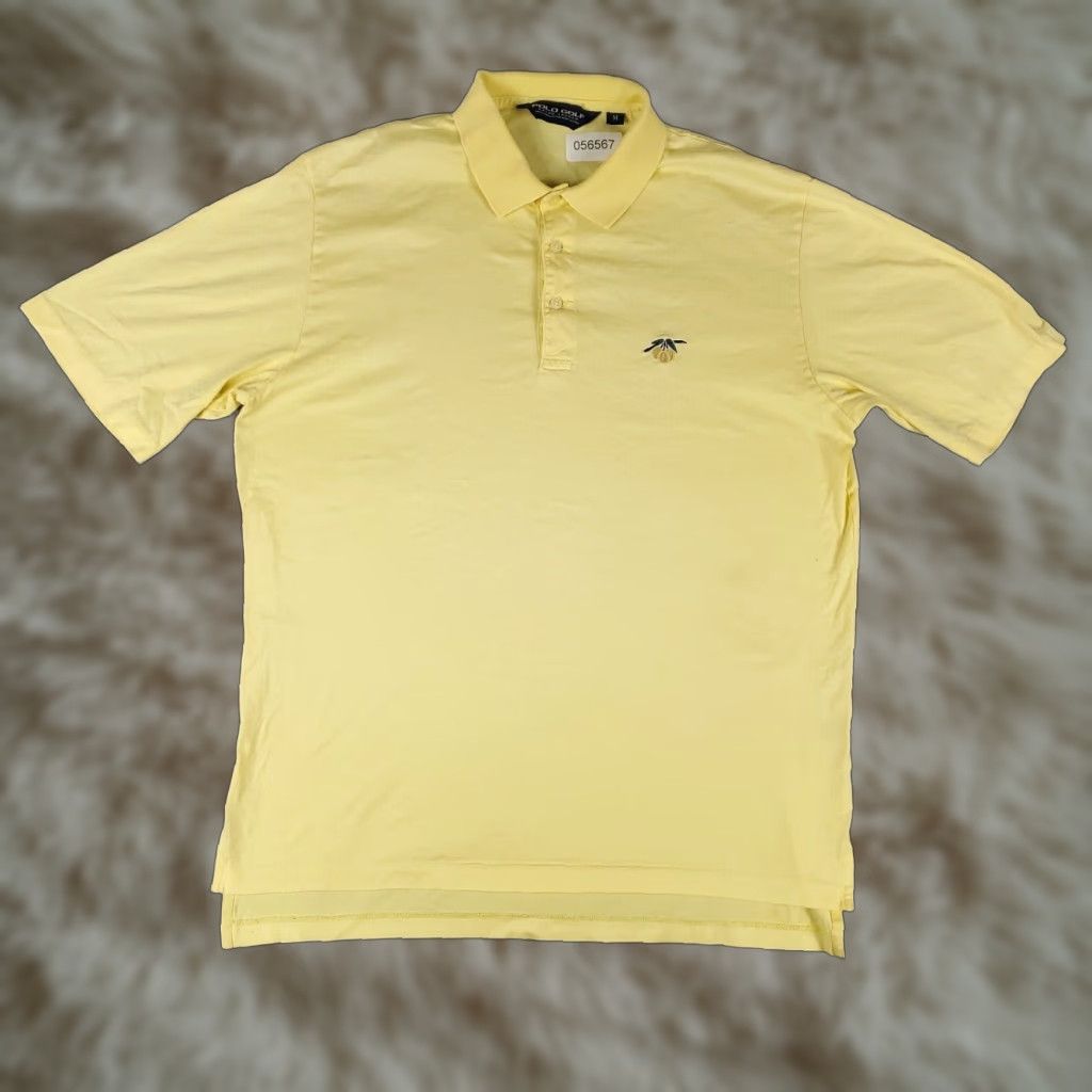 Ralph Lauren Ralph Lauren Polo Shirt Mens Medium Yellow Short Sleeve Casual Activewear Size US M / EU 48-50 / 2 - 1 Thumbnail