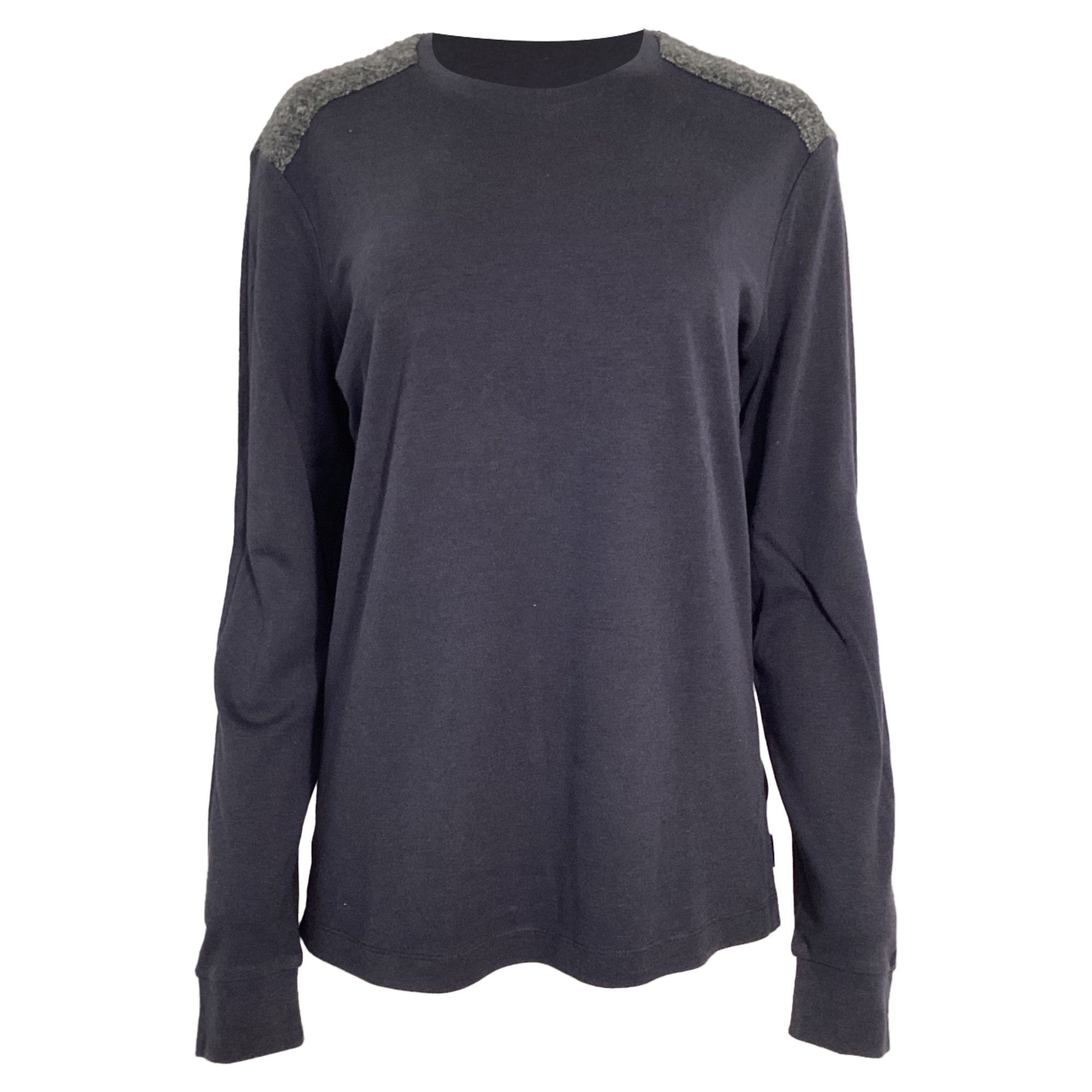Giorgio Armani Giorgio Armani Color-Block Sweater in Navy Blue and Grey Co Size US XXL / EU 58 / 5 - 1 Thumbnail
