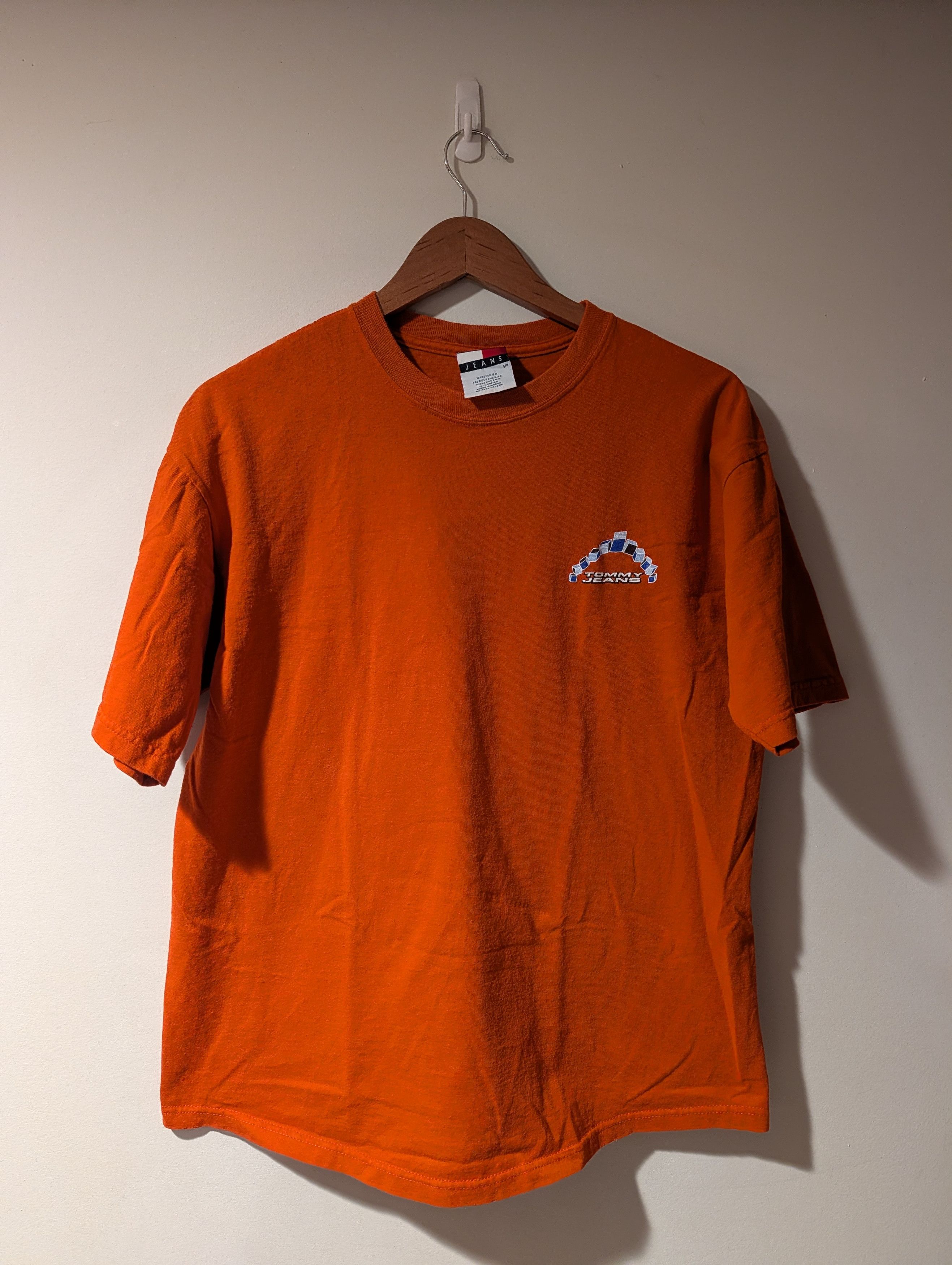 Tommy Hilfiger Vintage Tommy Jeans 3D Cube Graphic T-Shirt Made USA Mens Size US S / EU 44-46 / 1 - 3 Thumbnail