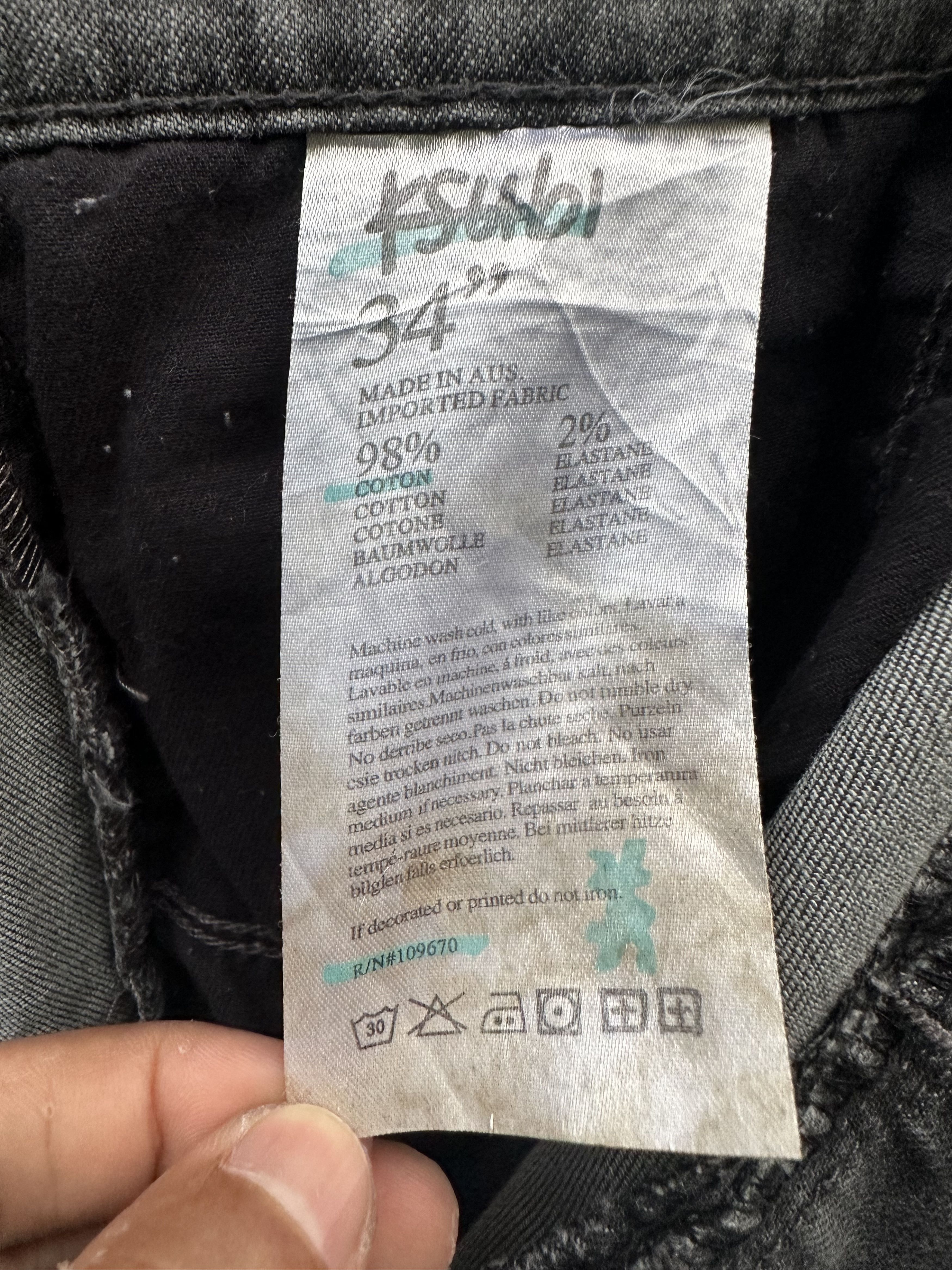 Ksubi Ksubi Black Faded Denim Jeans Size US 34 / EU 50 - 22 Thumbnail