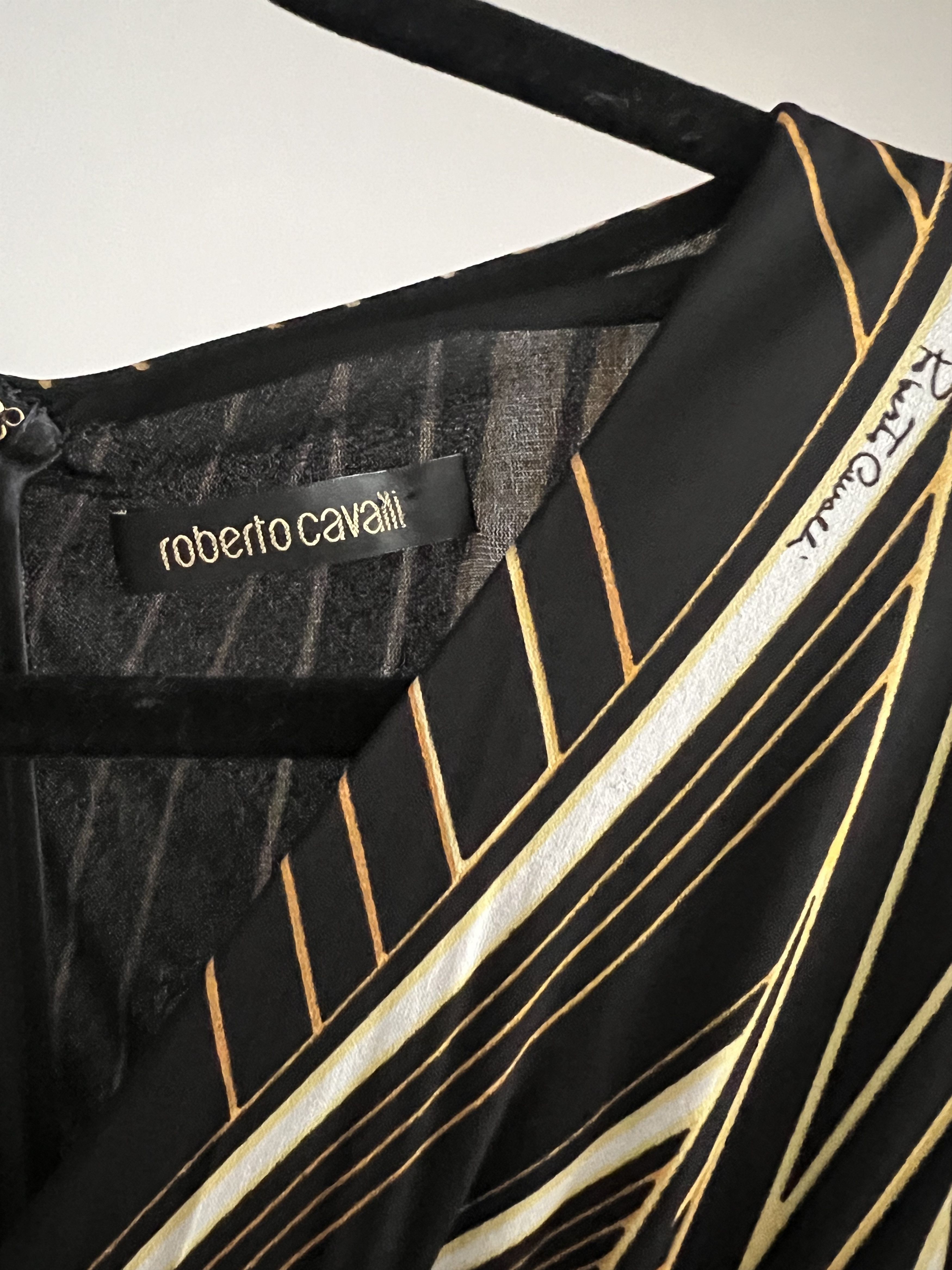 Roberto Cavalli Vintage Roberto Cavalli Printed Long-Sleeve Dress Size M / US 6-8 / IT 42-44 - 3 Thumbnail