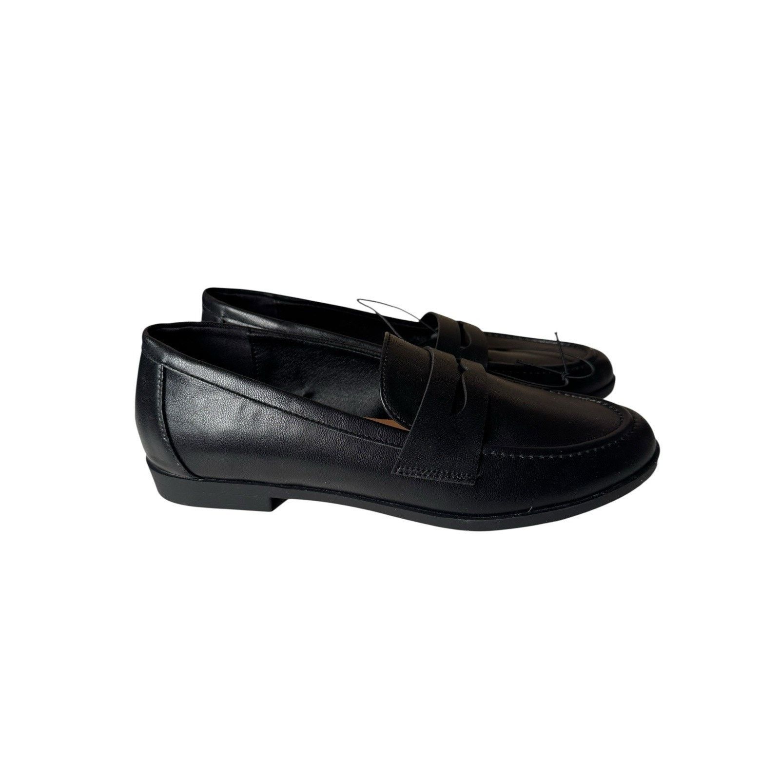 Other Kensie NEW Gitty Penny Loafer Shoes Black Vegan Size US 8.5 / IT 38.5 - 3 Thumbnail