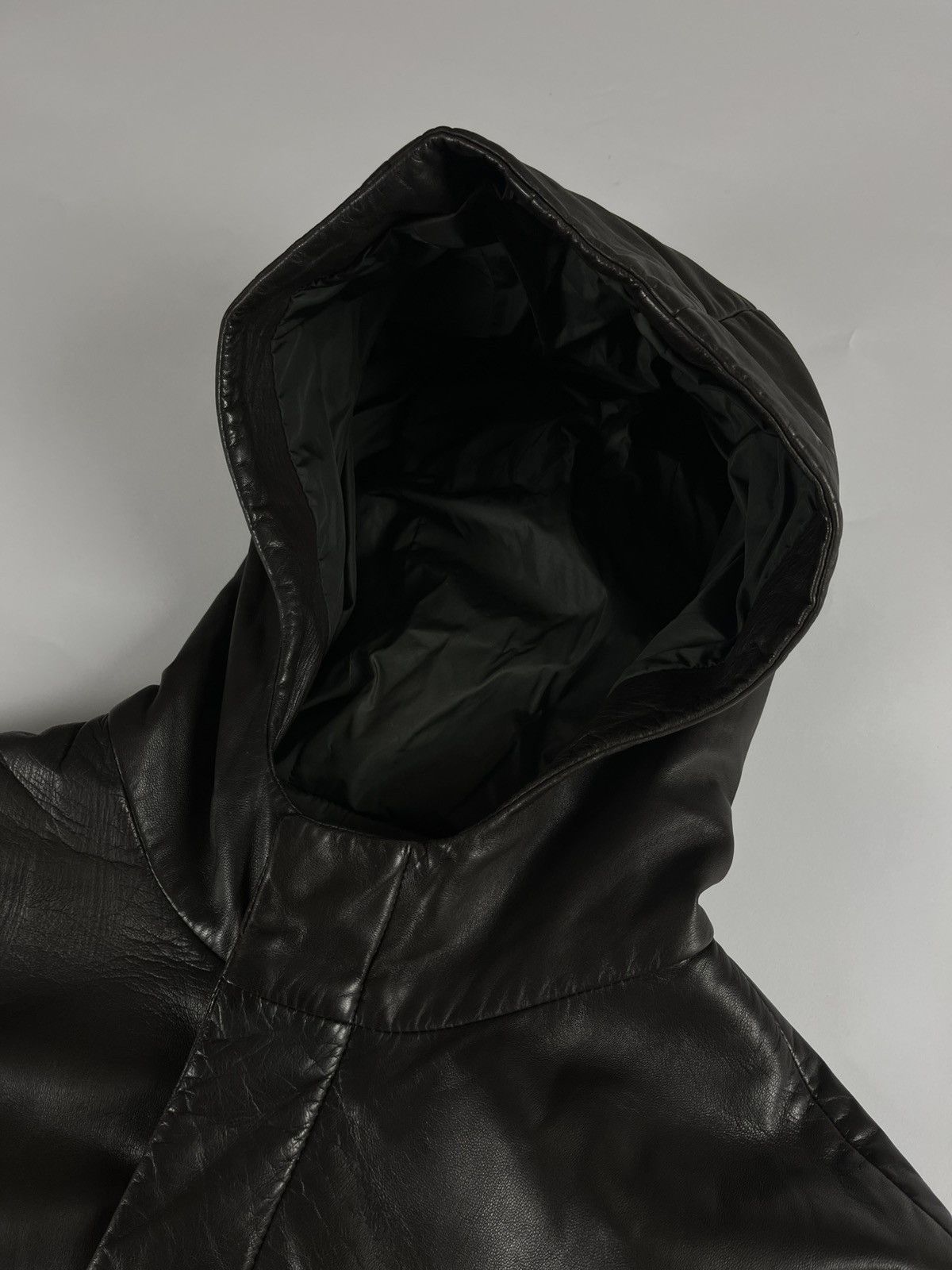 Prada Prada Belted Premium Leather Long Jacket FW 1999 Size US L / EU 52-54 / 3 - 6 Thumbnail