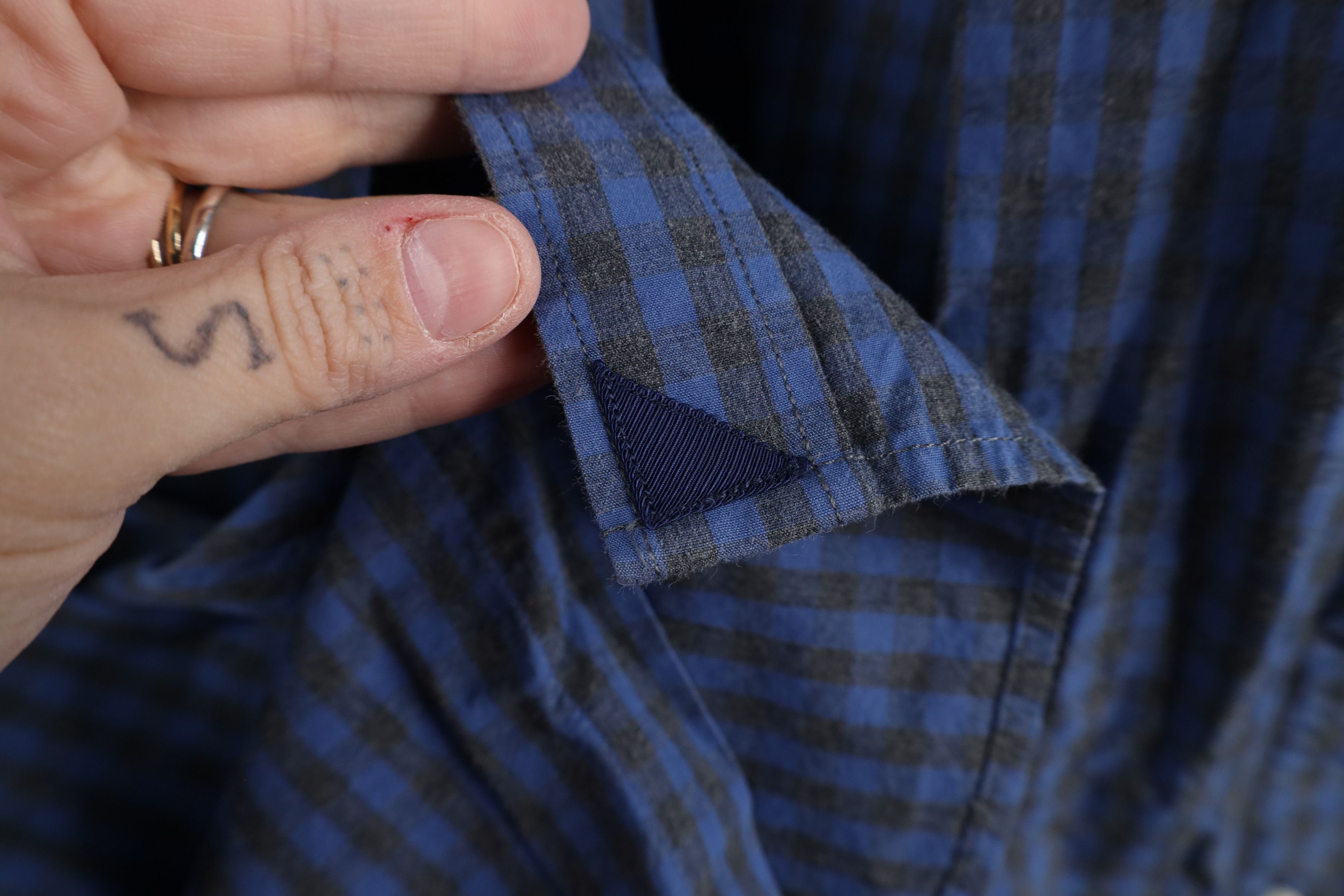 UNTUCKit × Vintage Untuckit Plaid Collared Button Down Shirt Blue Cotton Size US XXL / EU 58 / 5 - 4 Thumbnail