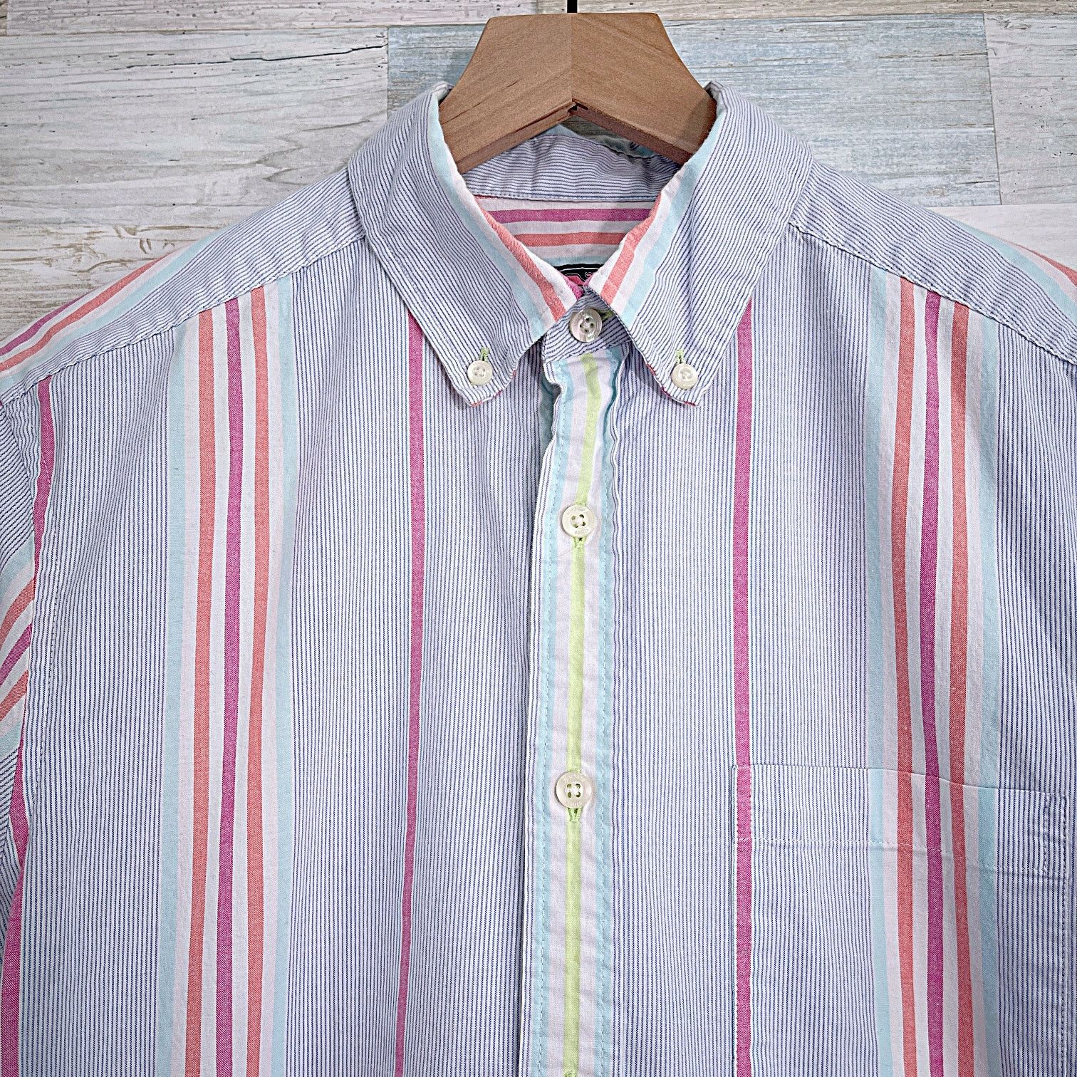 Vineyard Vines Vineyard Vines Classic Short Sleeve Shirt Blue Striped Small Size US S / EU 44-46 / 1 - 2 Thumbnail