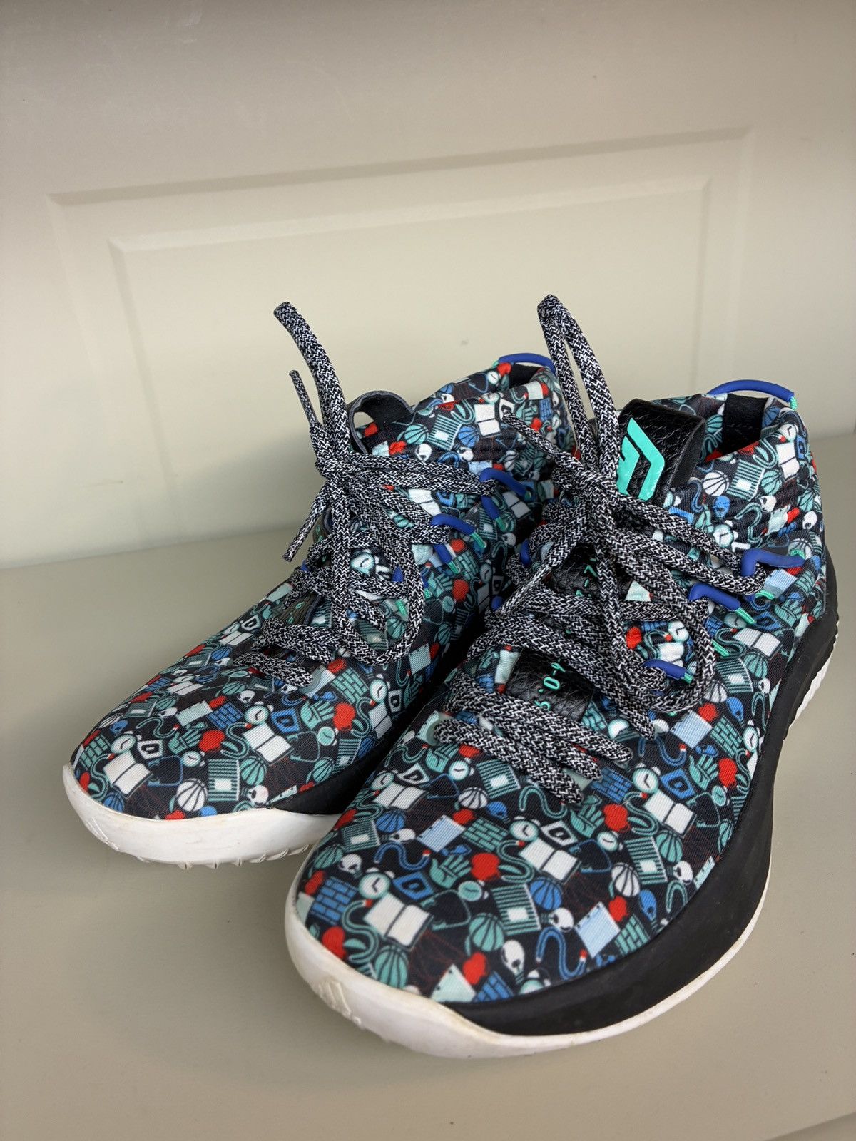 Other Adidas F36564 Dame 4 Camp Multicolor woven Men's 4 Size US 5 / EU 37 - 5 Thumbnail