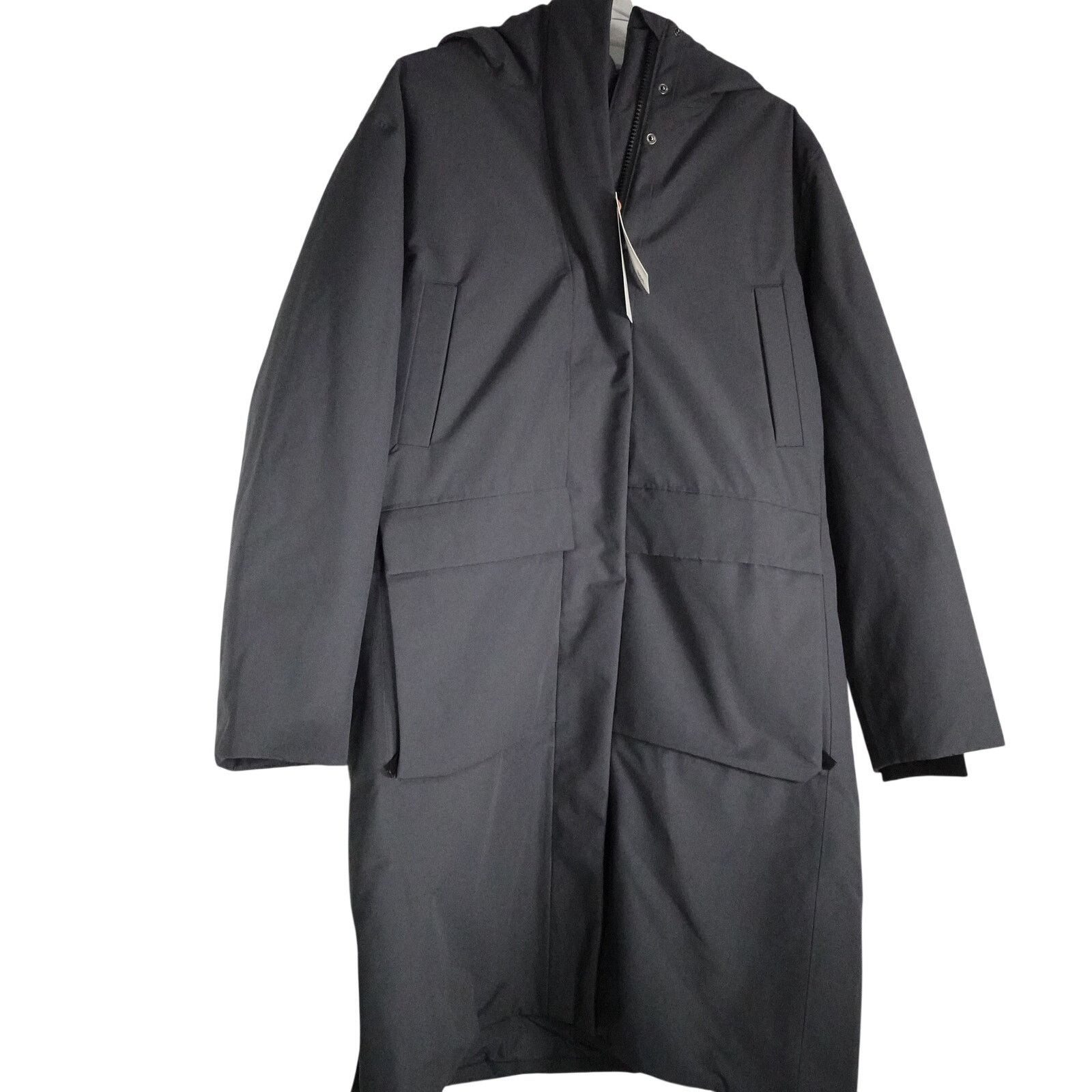 Quince Quince Responsible Down Hooded Long Parka Carbon Gray Large Size L / US 10 / IT 46 - 4 Thumbnail