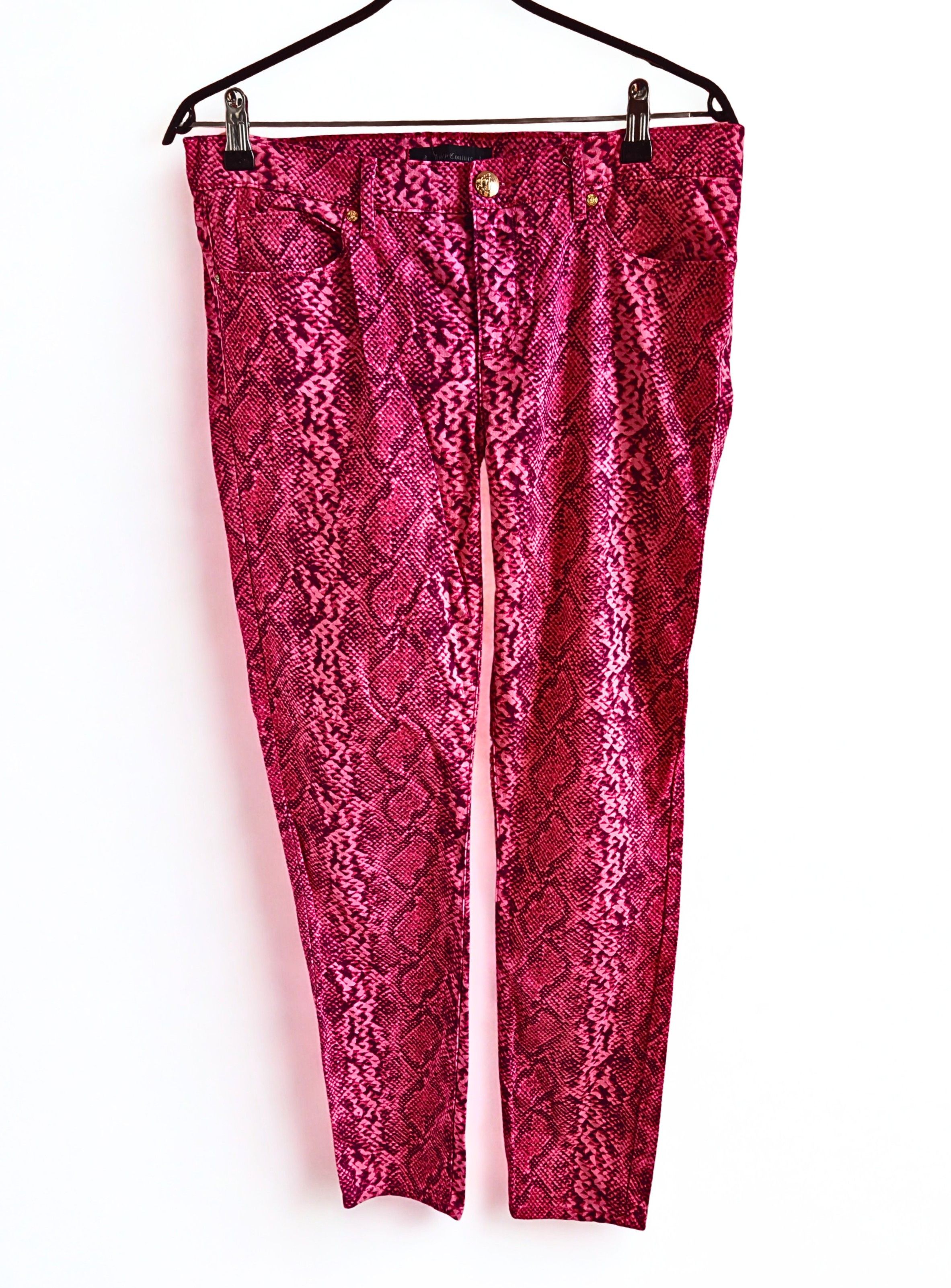 Juicy Couture Juicy Couture Pants Jeans sz 30 Y2K Phyton Print Size 30" / US 8 / IT 44 - 1 Thumbnail