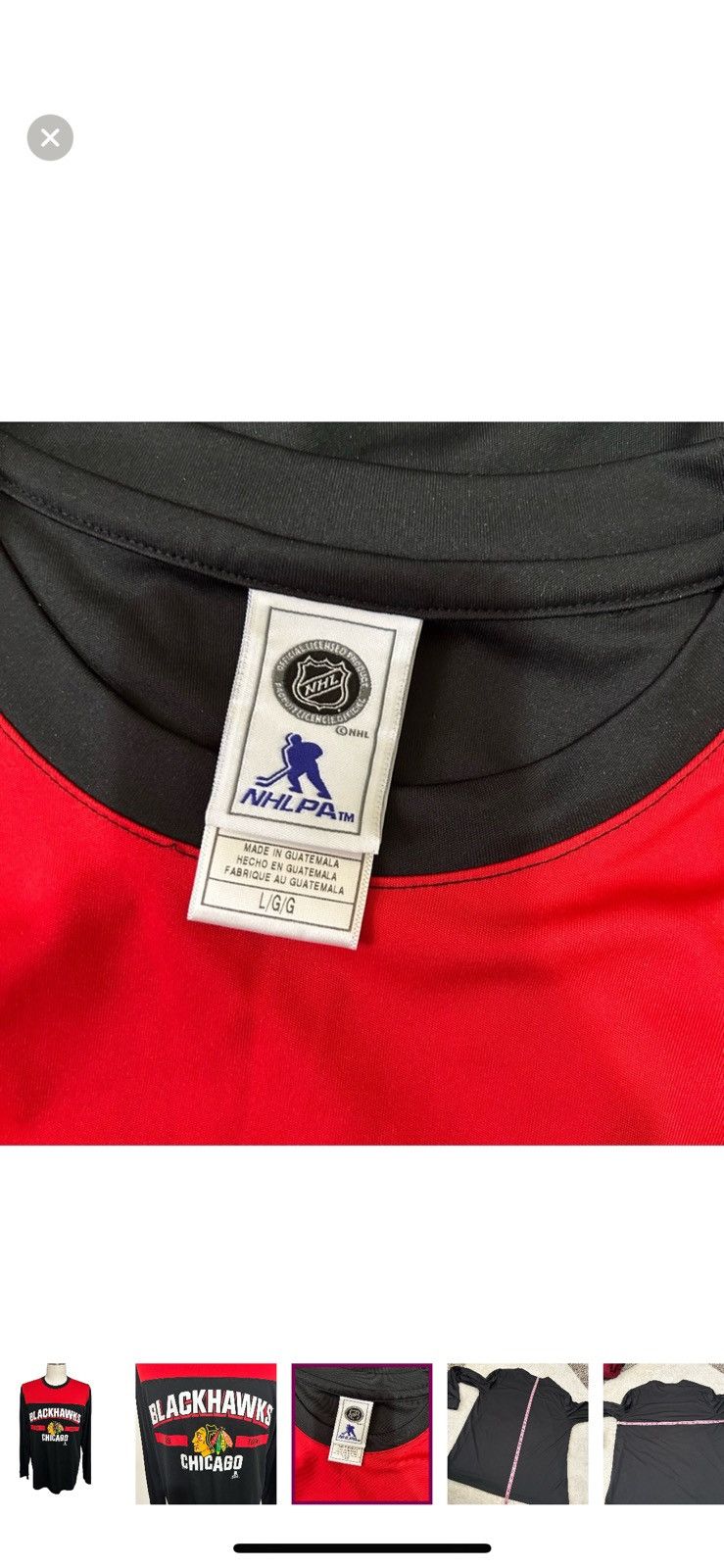 NHL NHL Chicago Blackhawks large long sleeved toews athletic tee Size US L / EU 52-54 / 3 - 6 Thumbnail