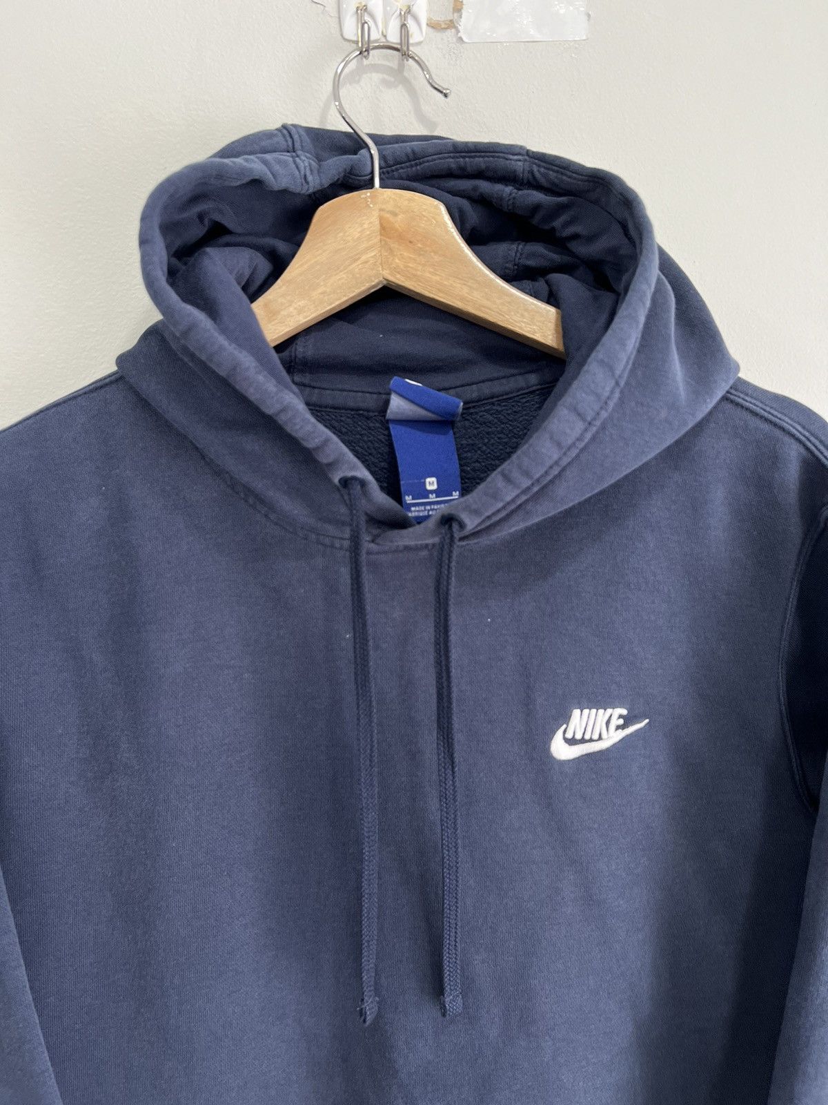 Nike × Vintage Vintage Nike Hoodie Sweater swoosh check Size US M / EU 48-50 / 2 - 2 Thumbnail