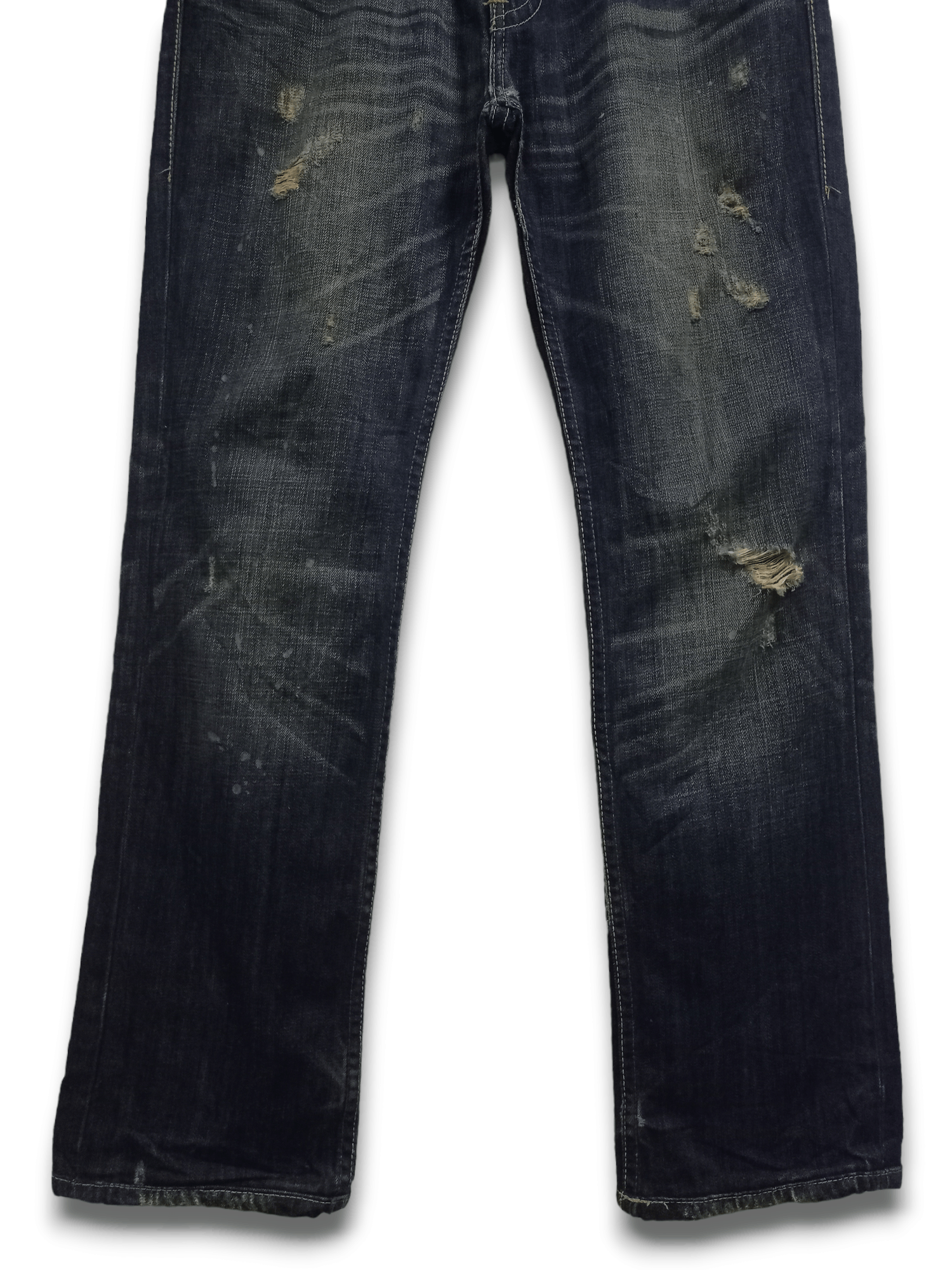 Levi's Vintage 90s Levis 511 Mud Wash Loose Ripped Jeans Size US 33 - 6 Thumbnail