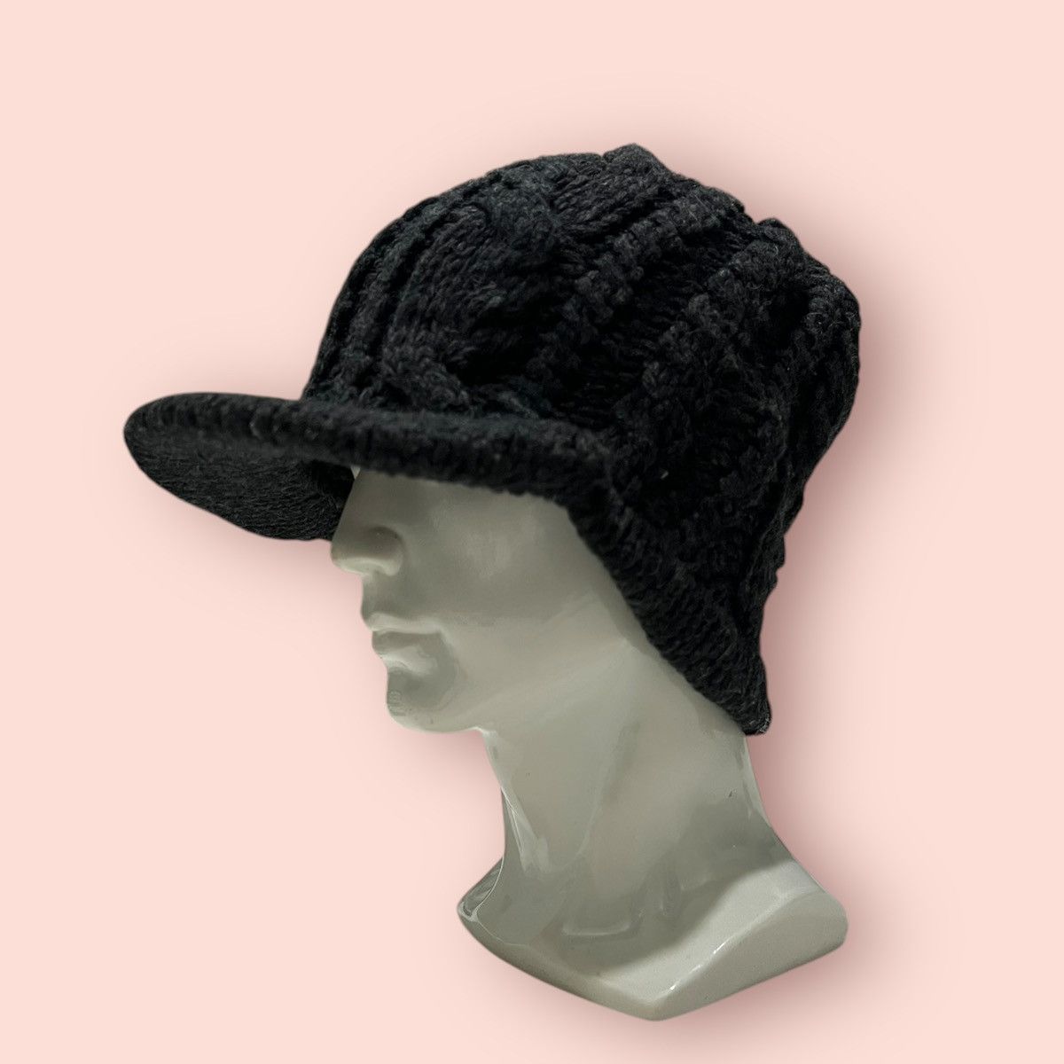 14th Addiction VINTAGE ELLESSE CABLE KNITTED ALT BEANIE HAT Size ONE SIZE - 4 Thumbnail