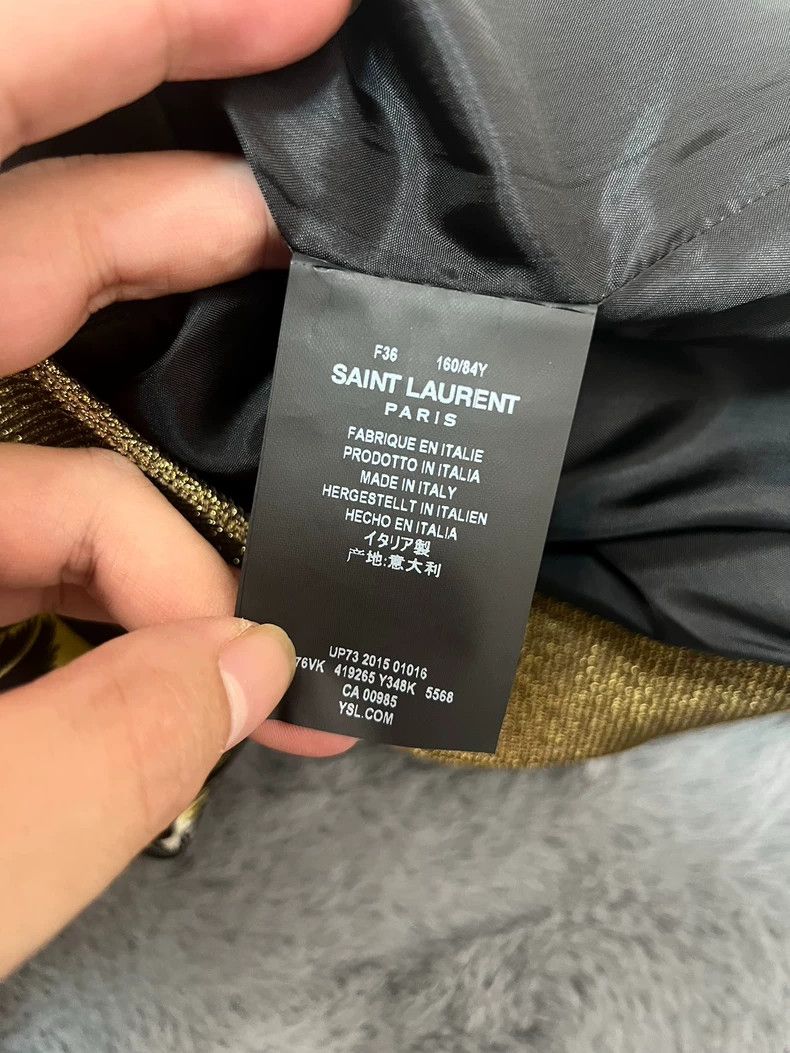 Saint Laurent Paris Saint Laurent Paris Coconut Silk Jacket for Spring/Summer Size XS / US 0-2 / IT 36-38 - 7 Thumbnail