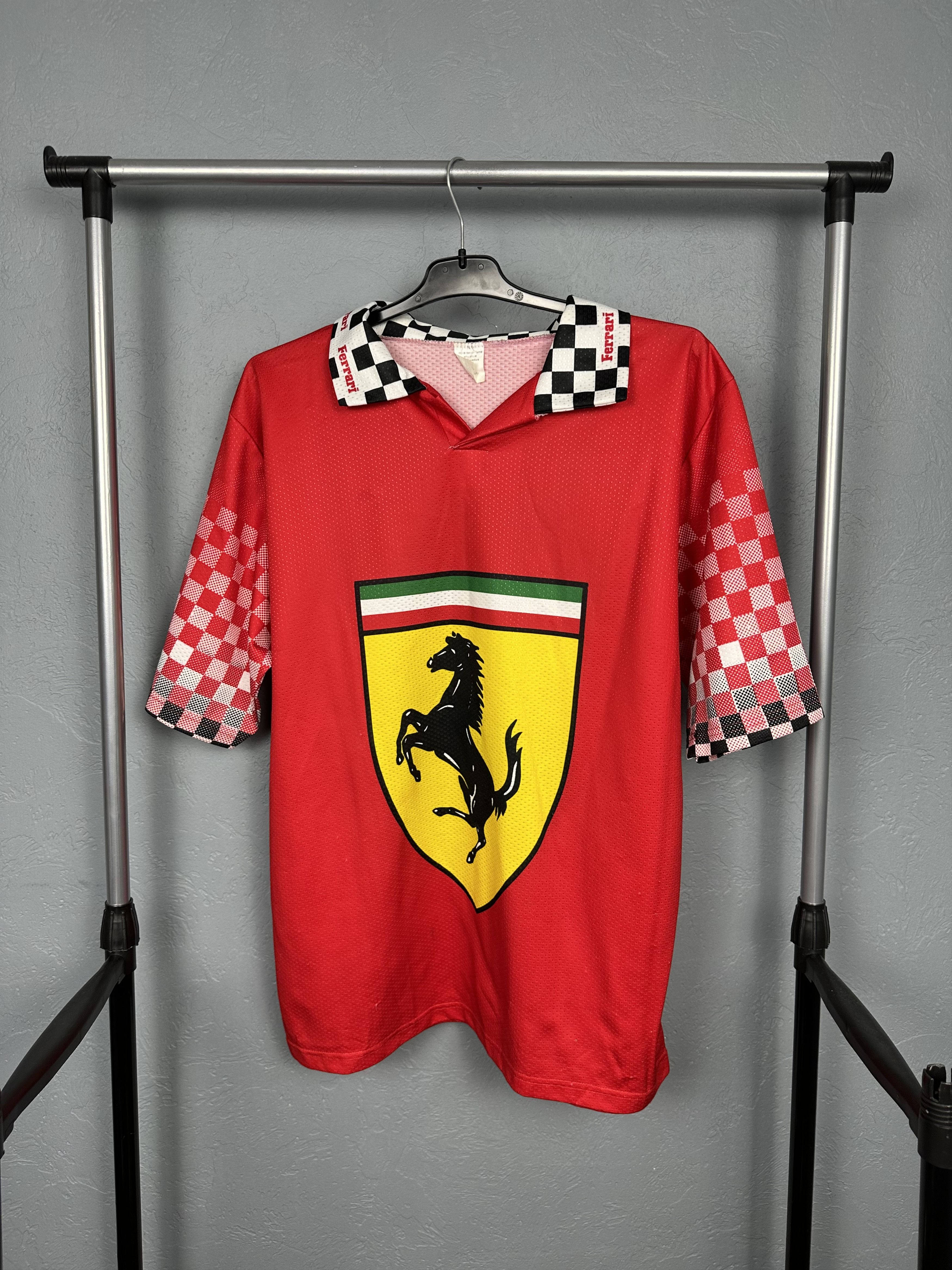 Ferrari Ferrari 90s Vintage Mens Polo Shirt Tee Size US XXL / EU 58 / 5 - 1 Preview