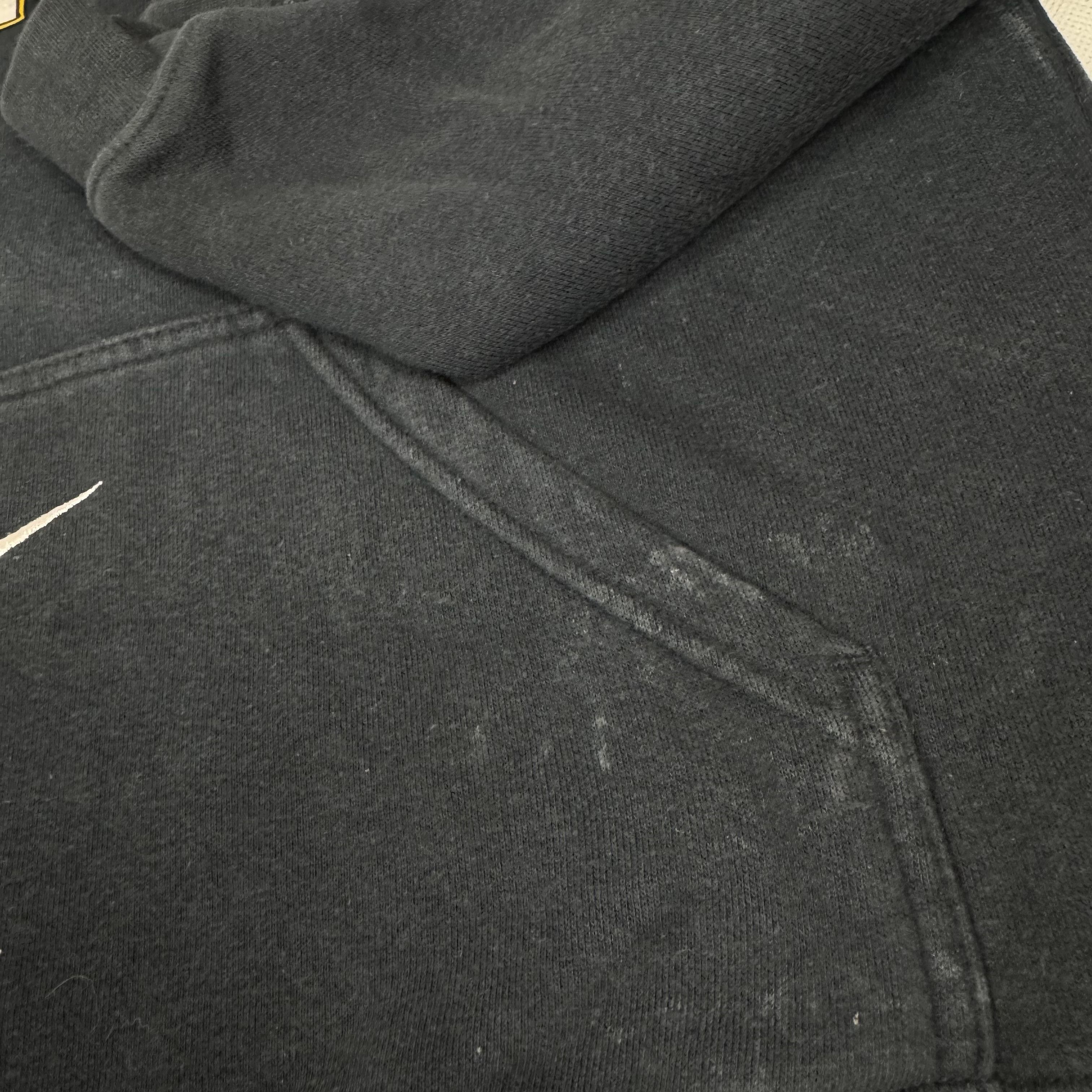 Nike × Vintage Nike Black Cotton Fleece Lined Pullover Hoodie Large (14-16) Size US L / EU 52-54 / 3 - 5 Thumbnail