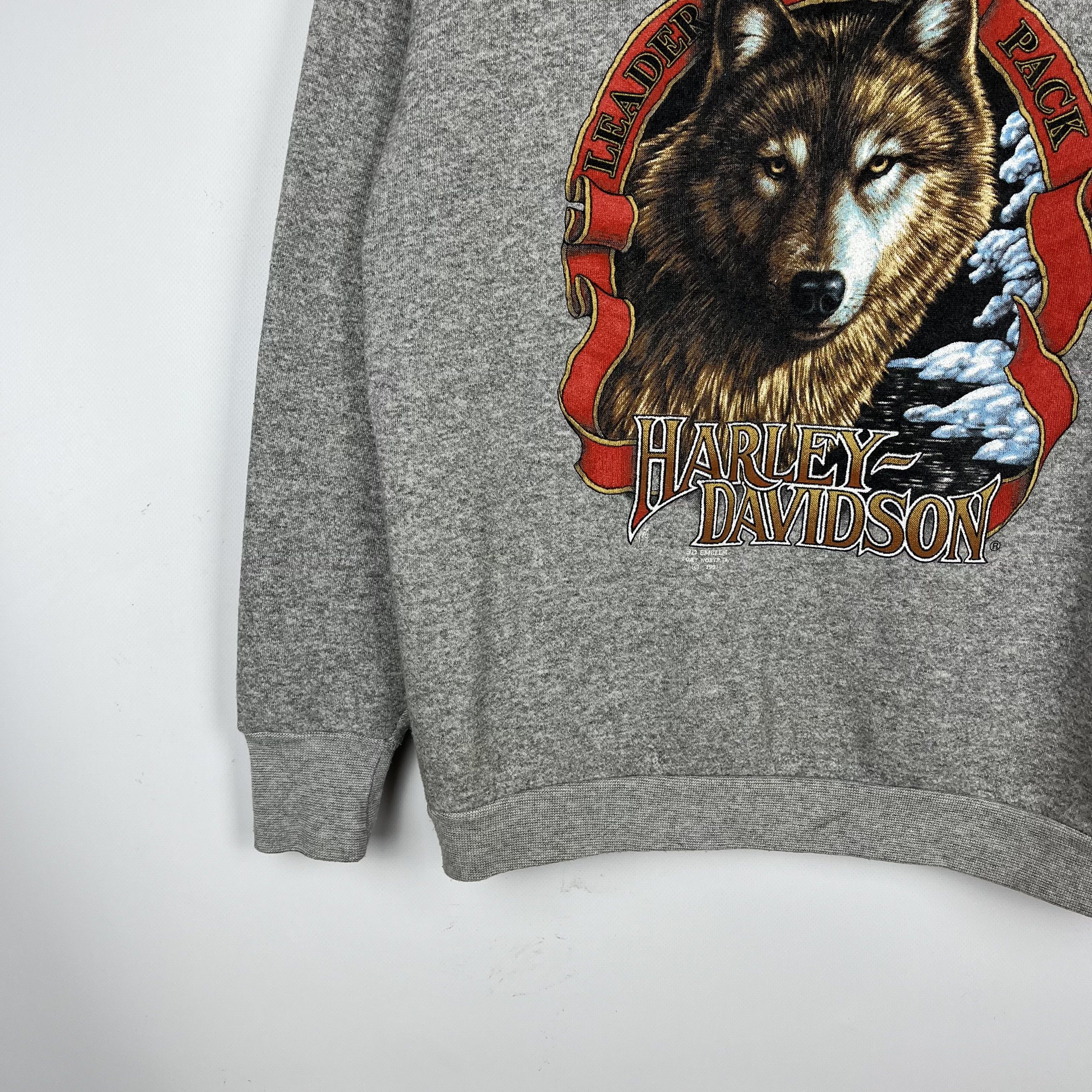 Harley Davidson Vintage Harley Davidson 3D Emblem Big Logo Sweatshirt 1991 Size US M / EU 48-50 / 2 - 3 Thumbnail
