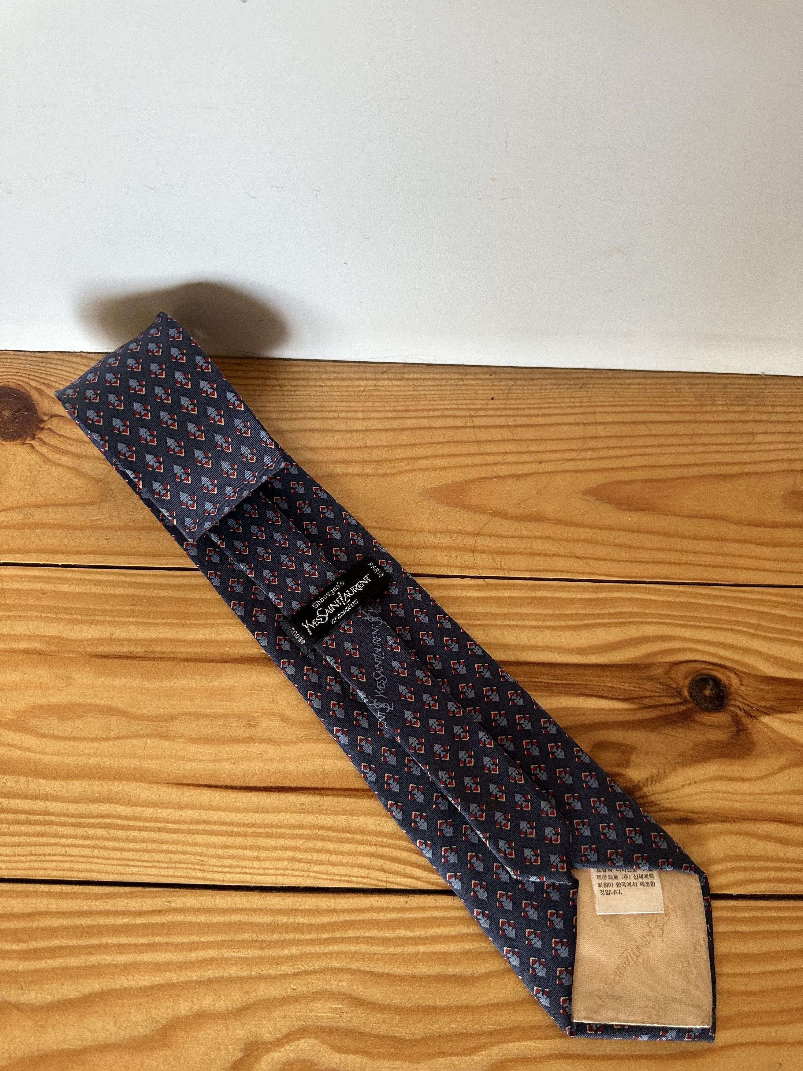 Yves Saint Laurent Yves Saint Laurent Paris Vintage Silk Tie Size ONE SIZE - 2 Thumbnail