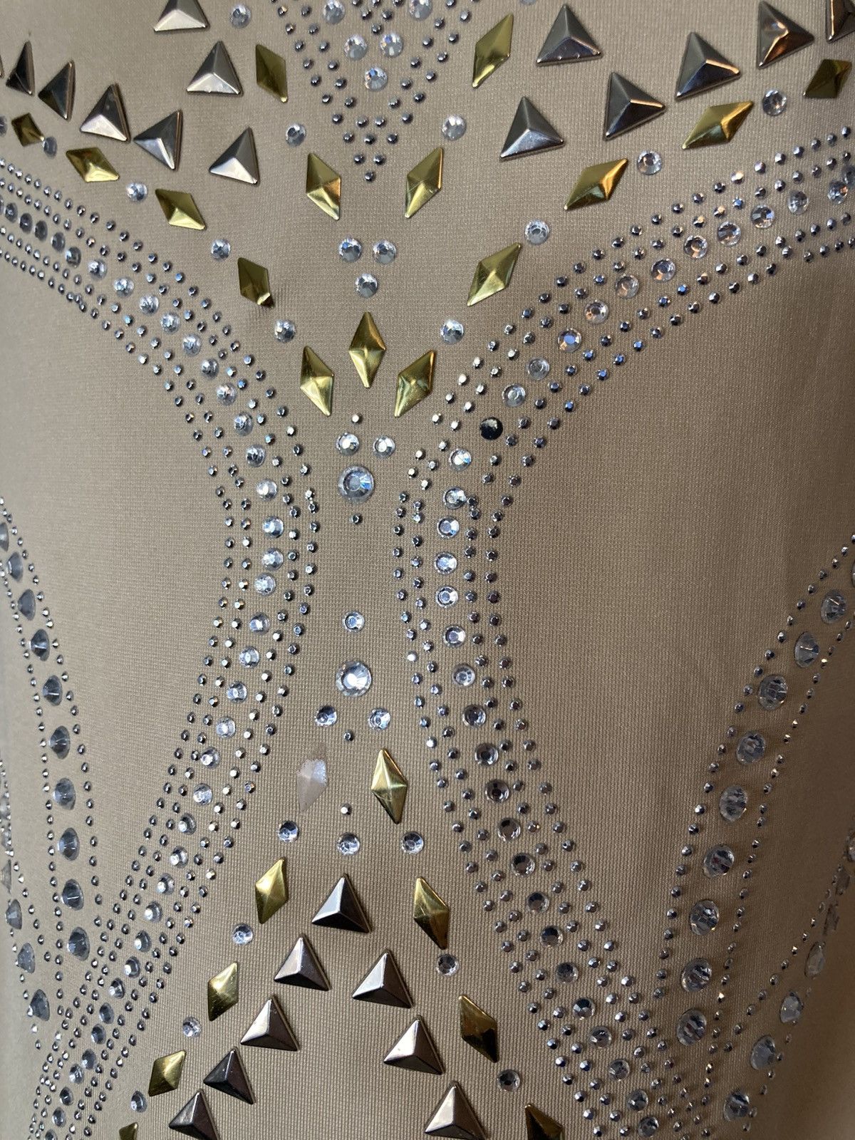 Other Alexia Admor tan rhinestone cut out mini dress Size S / US 4 / IT 40 - 5 Thumbnail