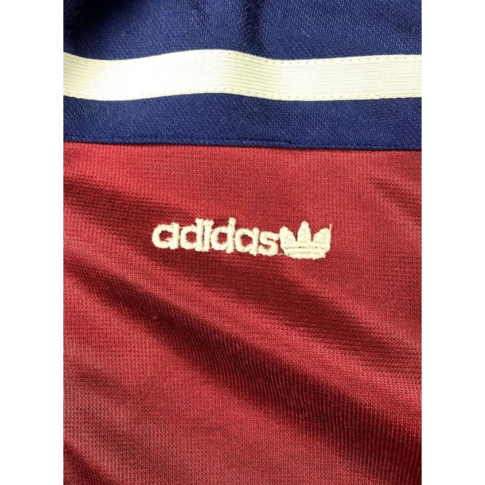 Adidas VINTAGE Adidas Tracksuit Jacket Pants Men M Red 80s Logo Zip Long Sleeve Activewear 2 Piece Set Size 40R - 5 Thumbnail