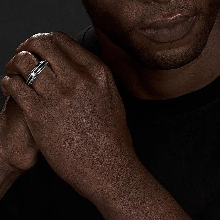 David Yurman o1w1db11025 R15792M /Size 7 /Rings in Black Size ONE SIZE - 3 Thumbnail