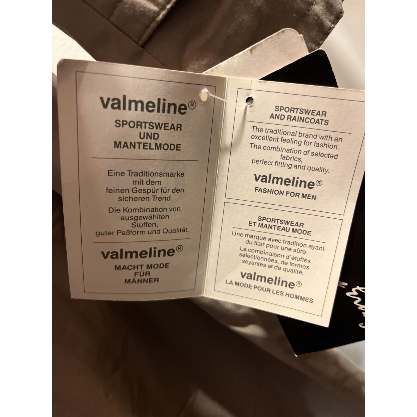Other Valmeline Men 48 Beige Cotton Polyester Rayon Trenchcoat NWT Size US XL / EU 56 / 4 - 5 Thumbnail
