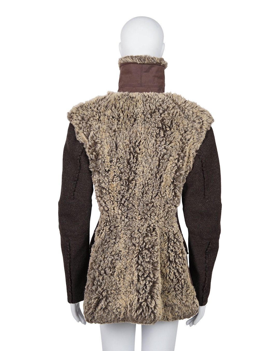Issey Miyake Issey Miyake F/W1997 Fur Attached Jacket Size L / US 10 / IT 46 - 7 Thumbnail