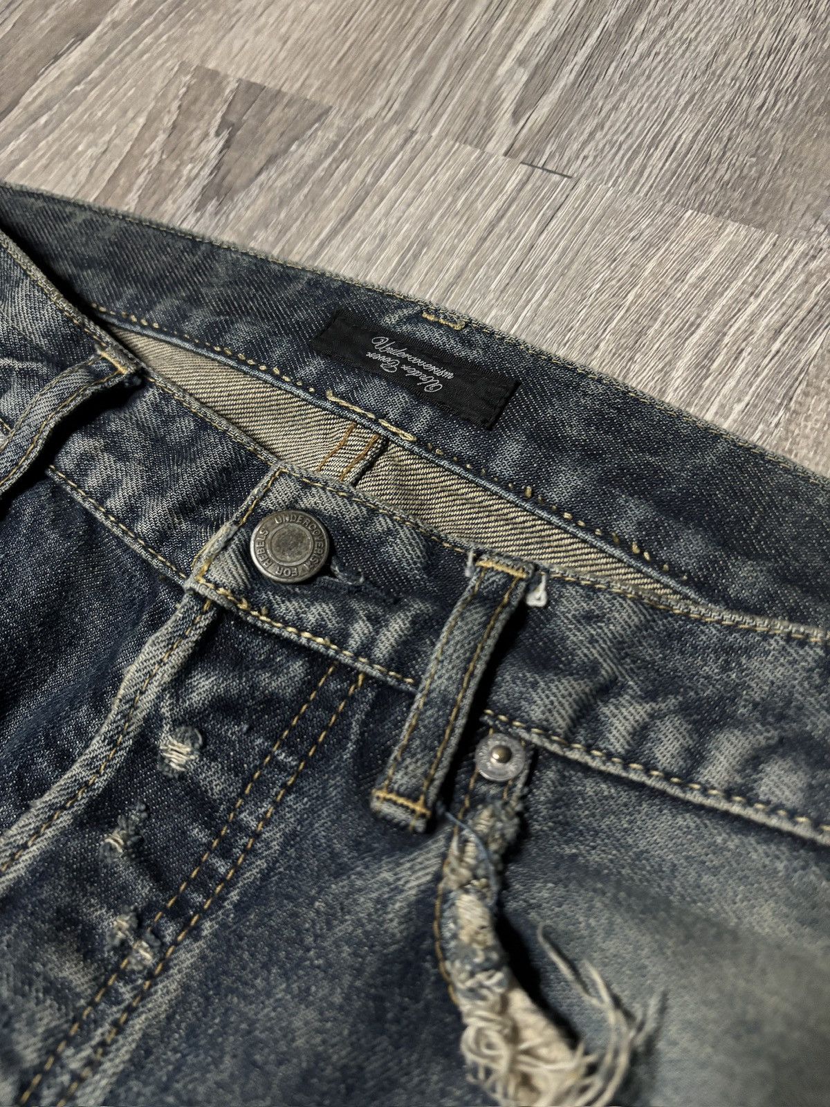 Undercover undercover ss10 red yarn denim Size US 29 - 3 Thumbnail