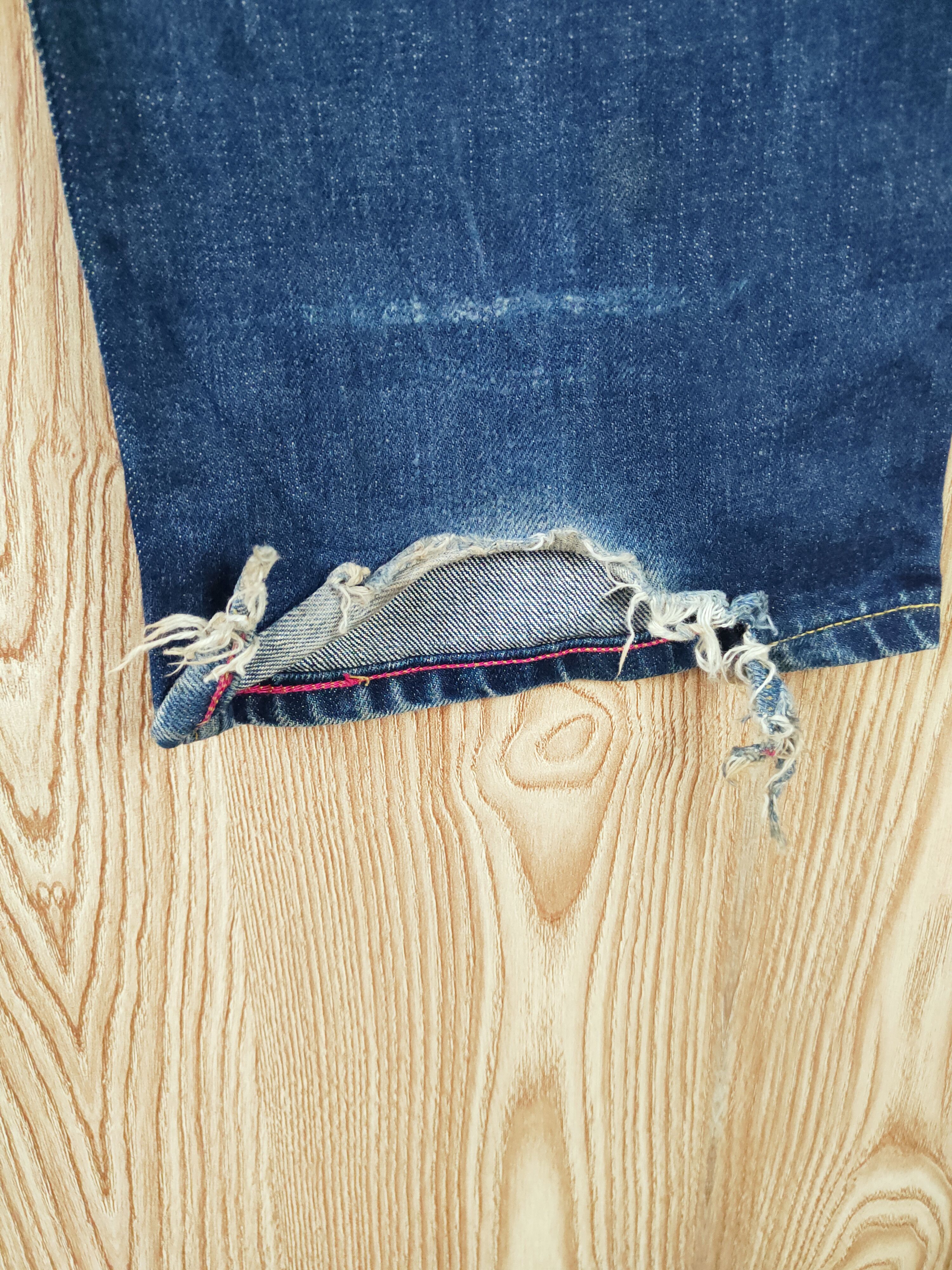 Japanese Brand Paul Smith selvedge Dark Blue Distressed Ripped Jeans #W604 Size 27" / US 4 / IT 40 - 14 Thumbnail