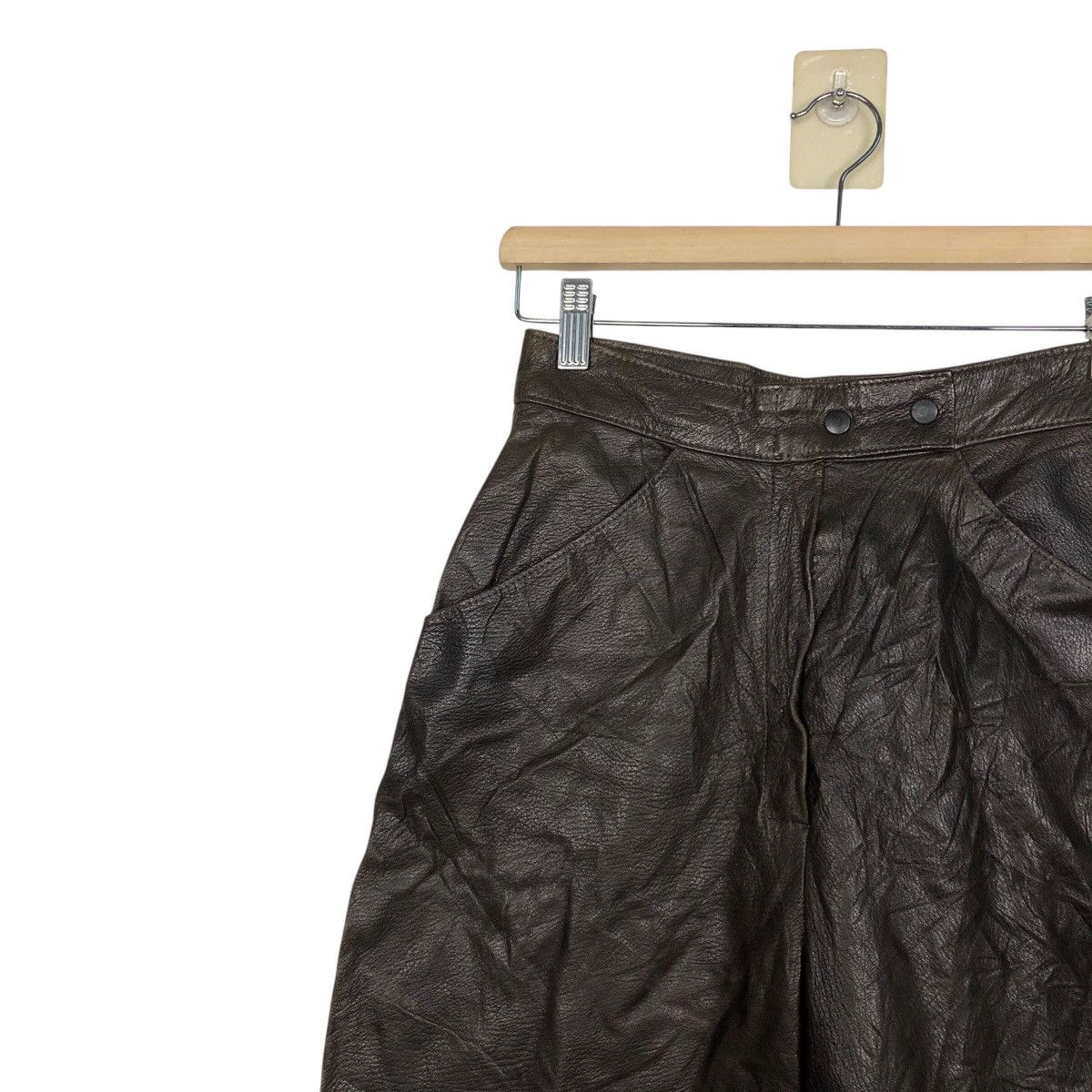 Japanese Brand 📌Vintage Biker Leather Pants Racing Maxima Issey Miyake Size US 26 / EU 42 - 7 Thumbnail