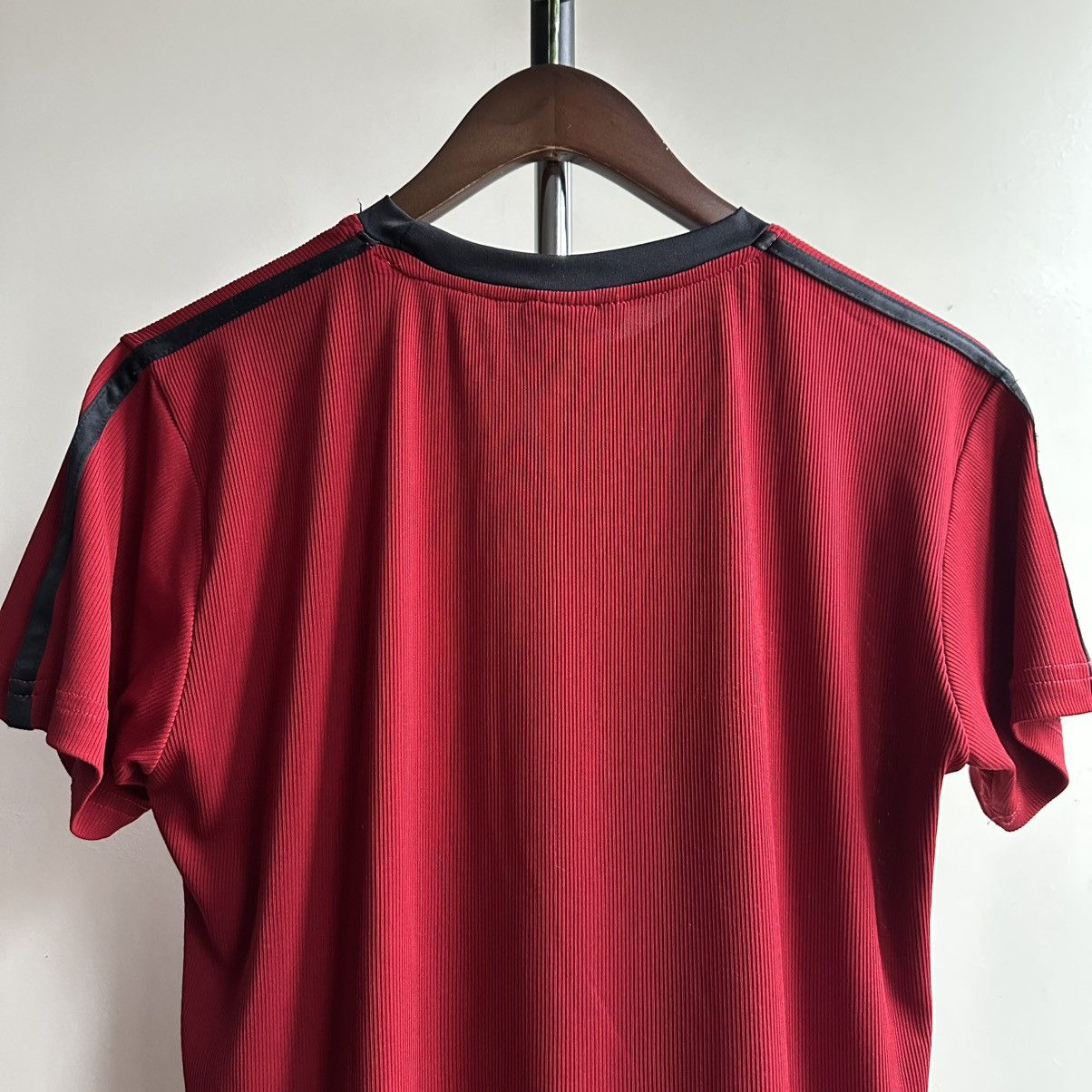 Nike × Vintage Vintage y2k Nike Mini Swoosh Striped Tee Size US M / EU 48-50 / 2 - 7 Thumbnail
