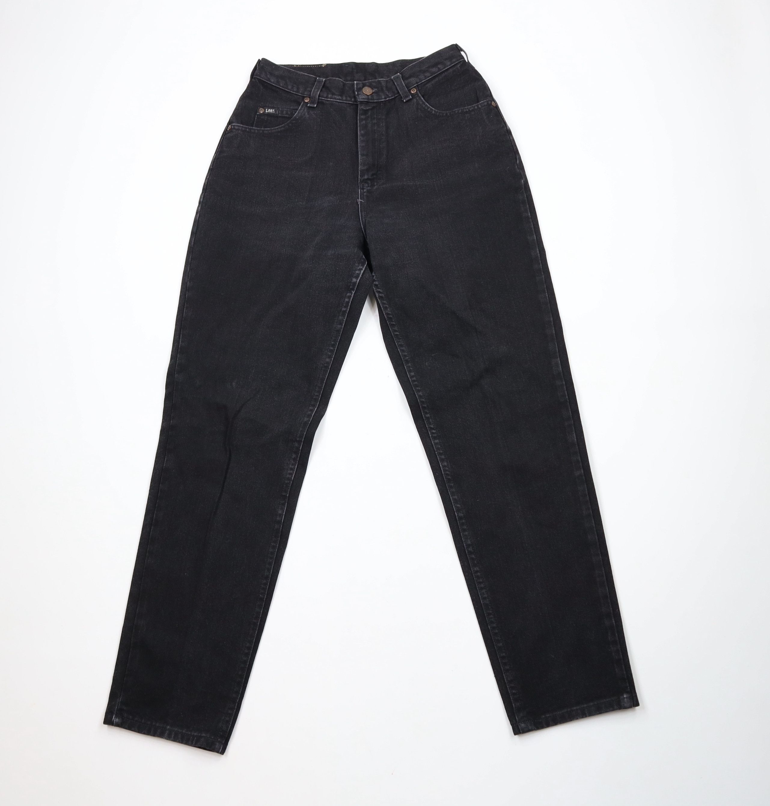 Lee × Vintage Vintage 90s Lee High Waist Tapered Leg Denim Jeans Black Size 36" / US 14 / IT 50 - 1 Thumbnail