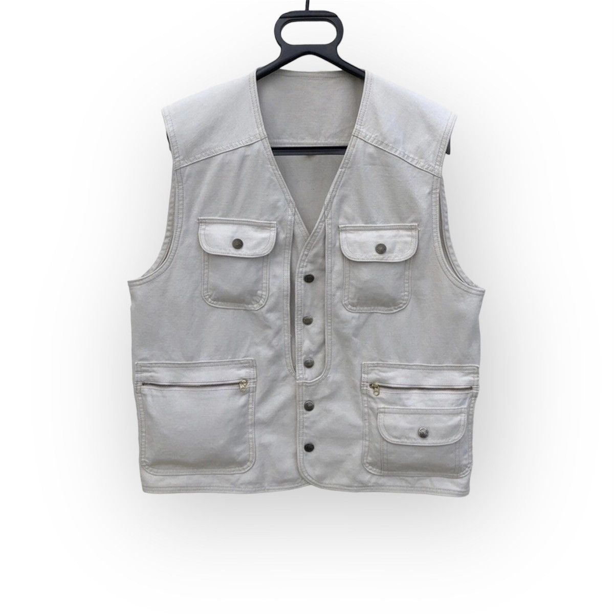 Vintage Sun Rocky Japanese Brand Multipocket Tracey Vest
