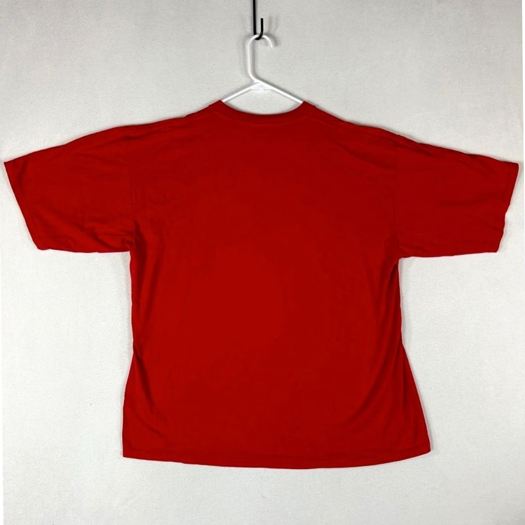 TEE JAYS Tee Jays T-Shirt Mens XL Red Graphic Print Cotton Crew Neck Motorcycle Hawg Size US XL / EU 56 / 4 - 4 Thumbnail