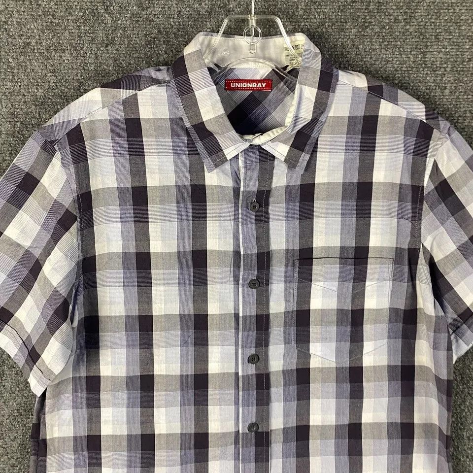 UNIONBAY Unionbay Shirt Men's Small Button Up Short Sleeve Size US S / EU 44-46 / 1 - 2 Thumbnail
