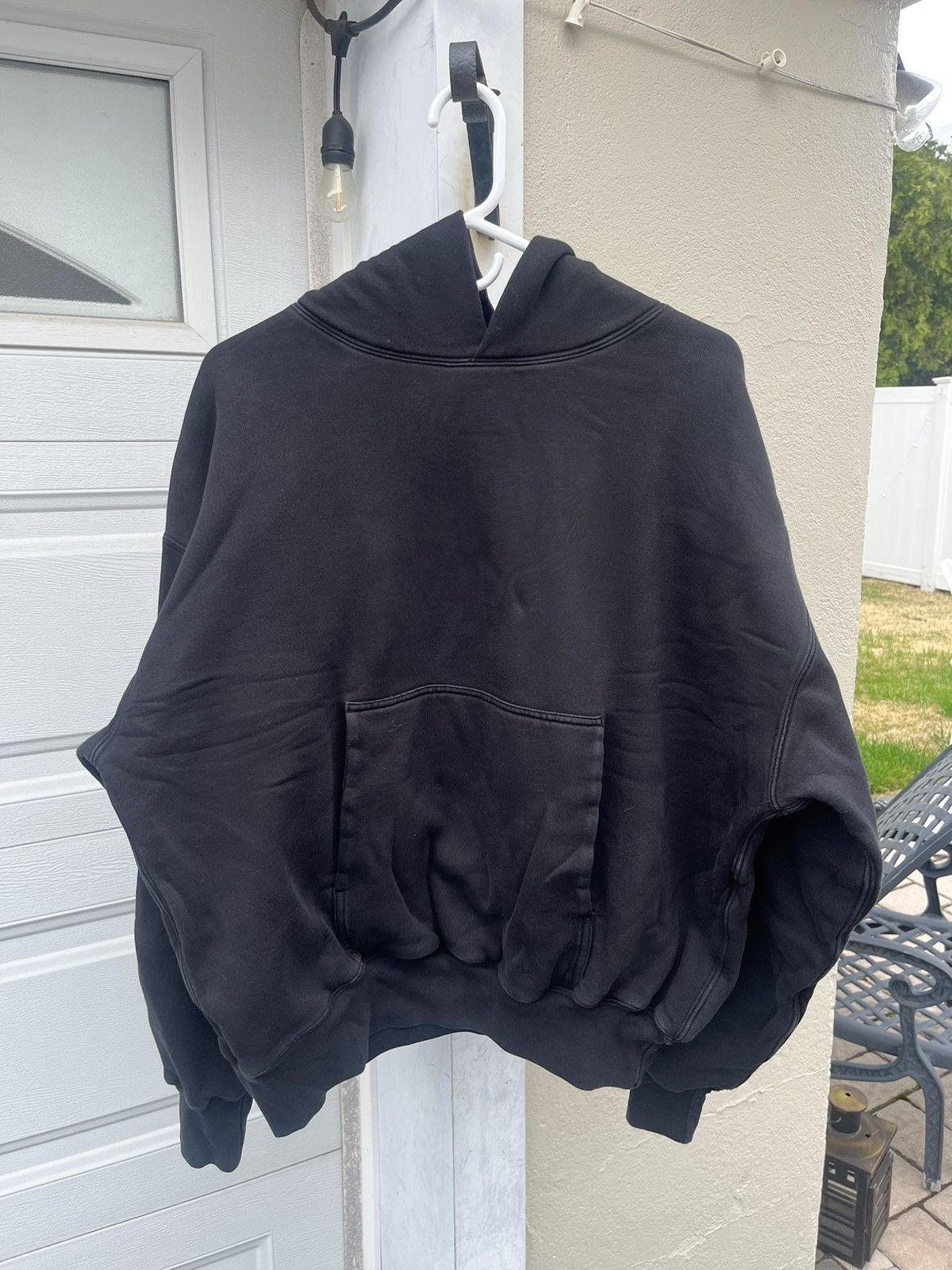 image of Yeezy Gap Kanye Hoodie Size L Black, Men's