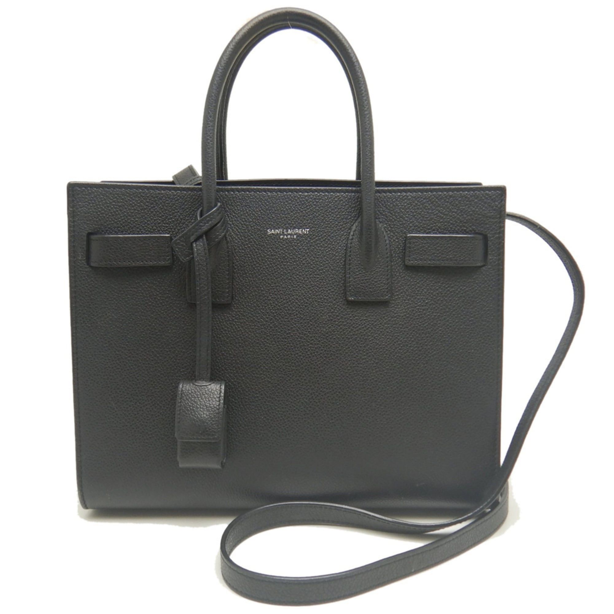 Yves Saint Laurent YVES SAINT LAURENT Sac de Jour Baby 421863 Handbag, Calfskin, Black, Women's 254275 Size ONE SIZE - 1 Thumbnail